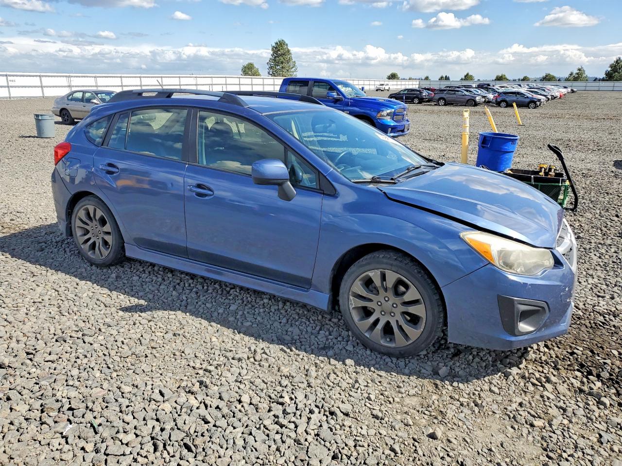 2012 Subaru Impreza Sport Premium Blue vin: JF1GPAL69CG227415