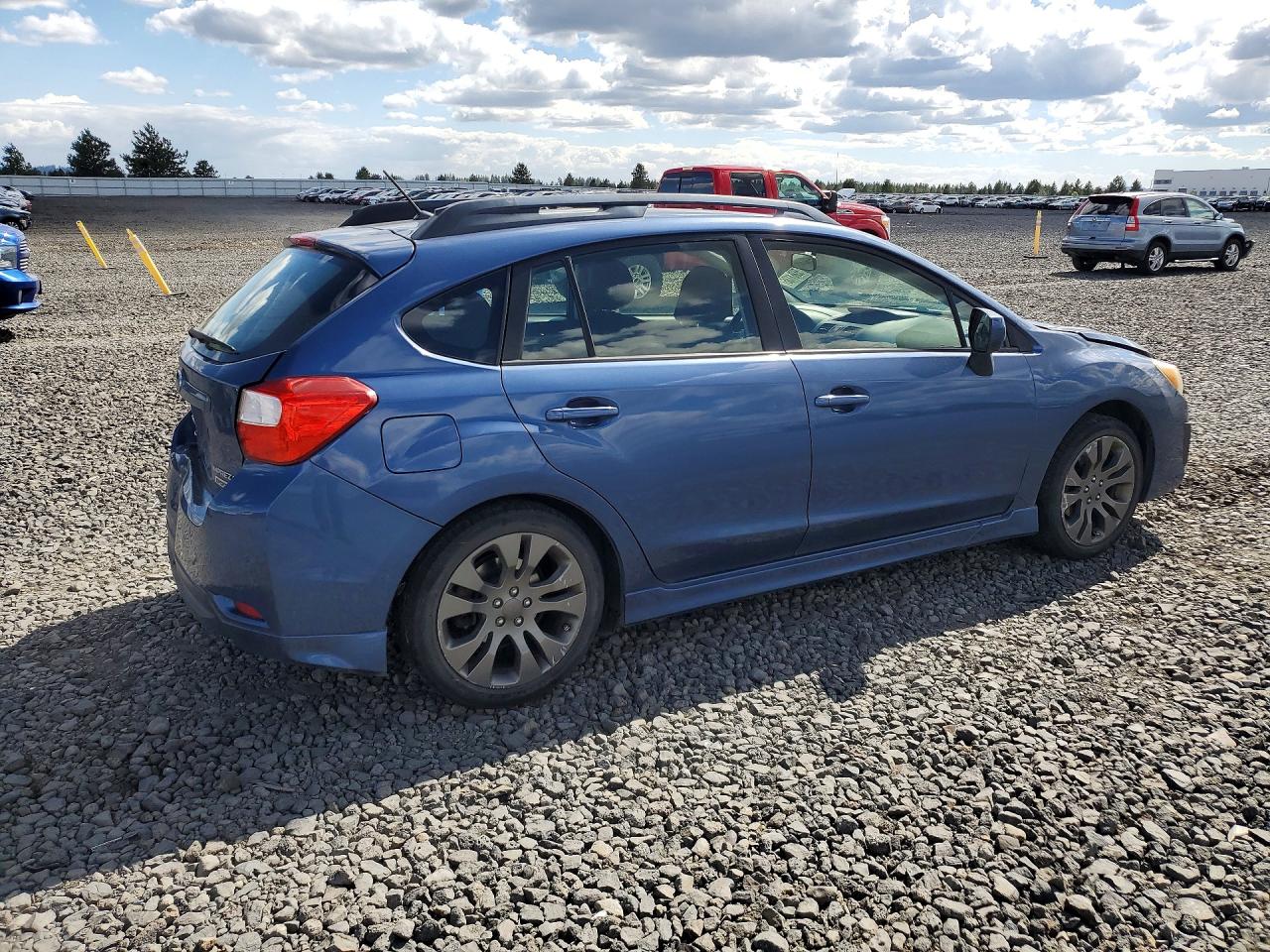 2012 Subaru Impreza Sport Premium Blue vin: JF1GPAL69CG227415