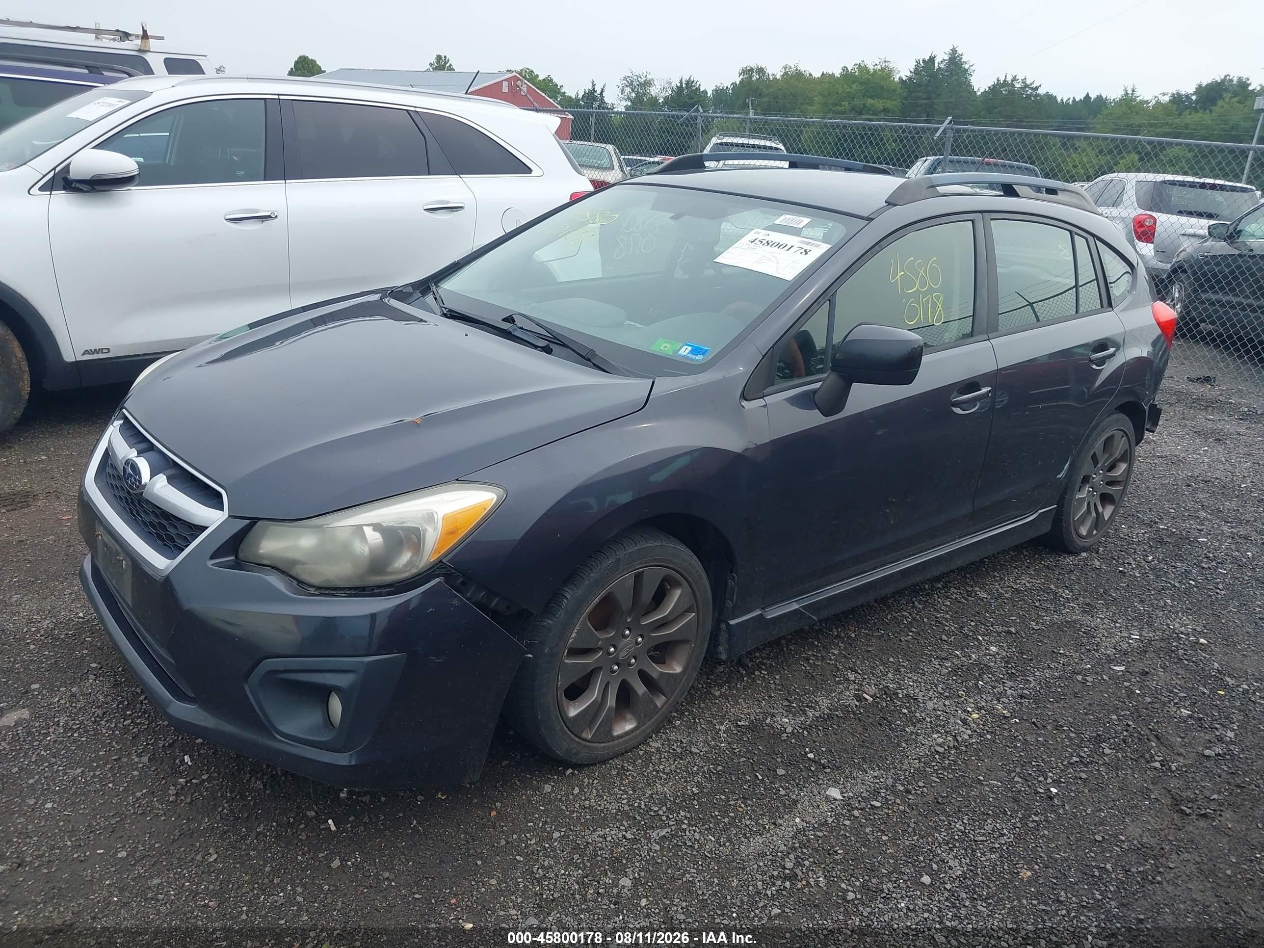 2012 Subaru Impreza 2.0i Sport Premium Gray vin: JF1GPAL69CH208843