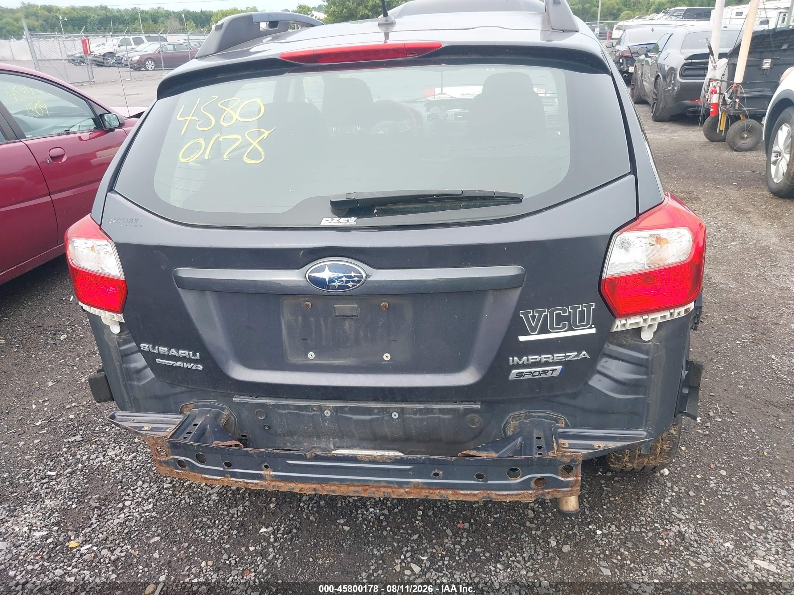 2012 Subaru Impreza 2.0i Sport Premium Gray vin: JF1GPAL69CH208843