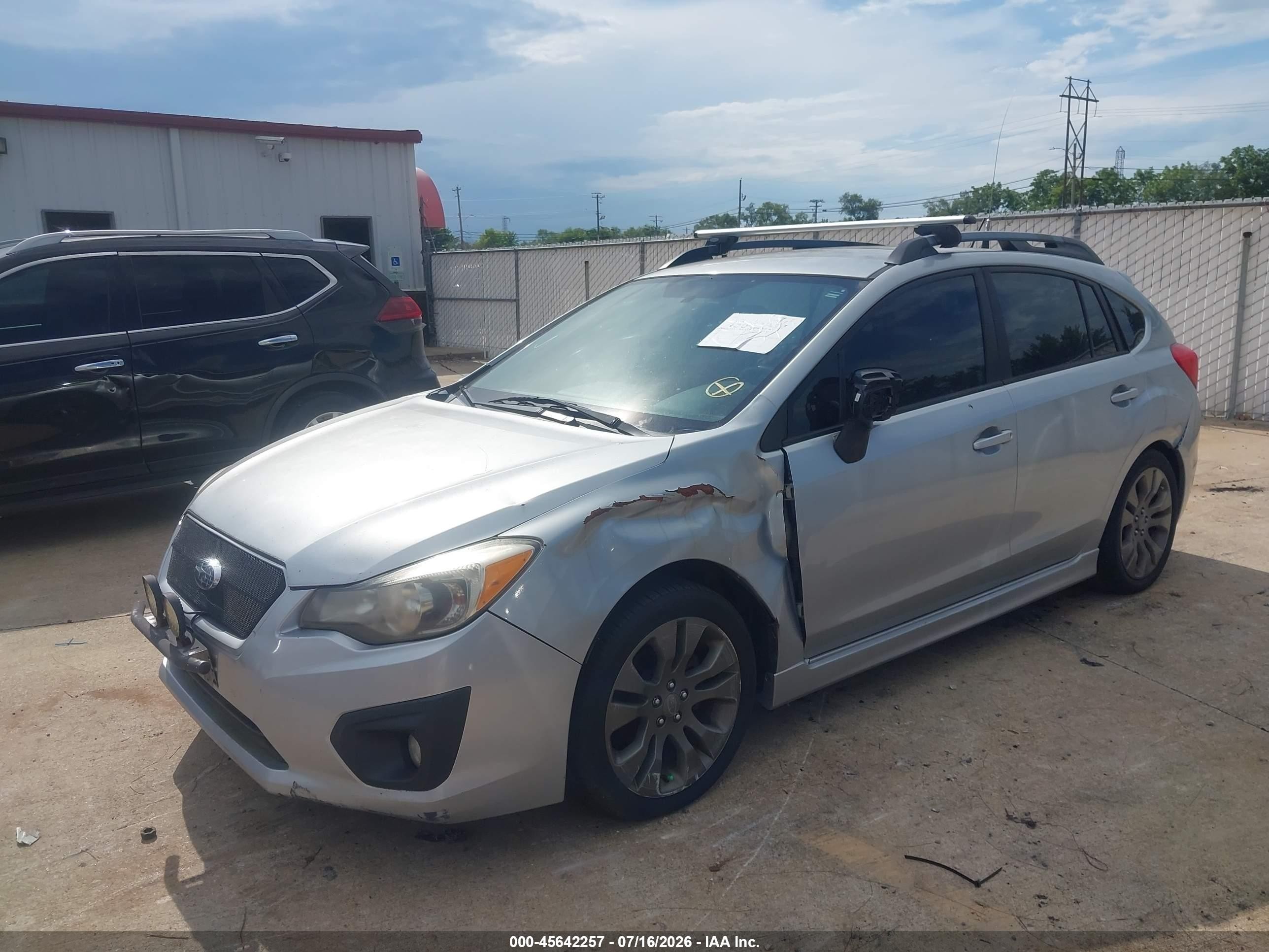 2012 Subaru Impreza 2.0i Sport Premium Silver vin: JF1GPAL69CH221334