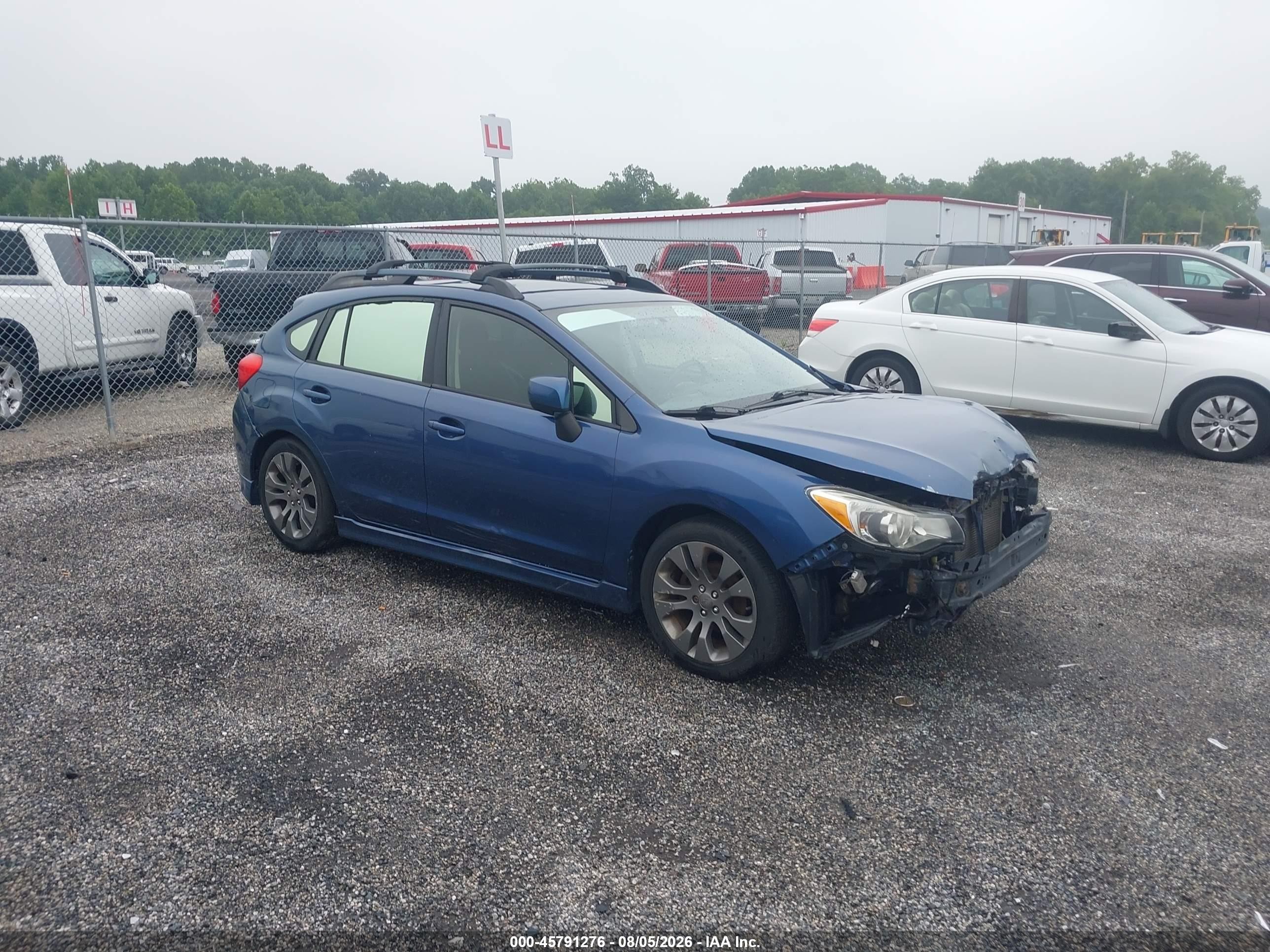 2013 Subaru Impreza 2.0i Sport Premium Blue vin: JF1GPAL69D2859233
