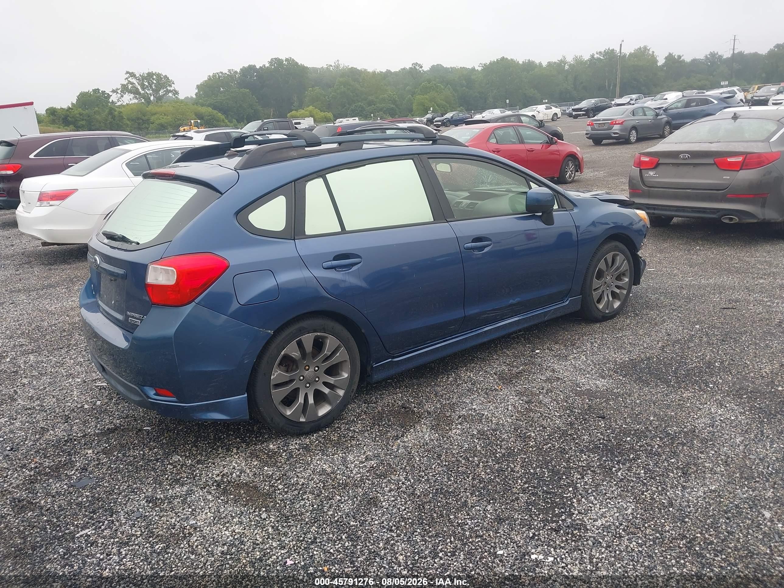 2013 Subaru Impreza 2.0i Sport Premium Blue vin: JF1GPAL69D2859233
