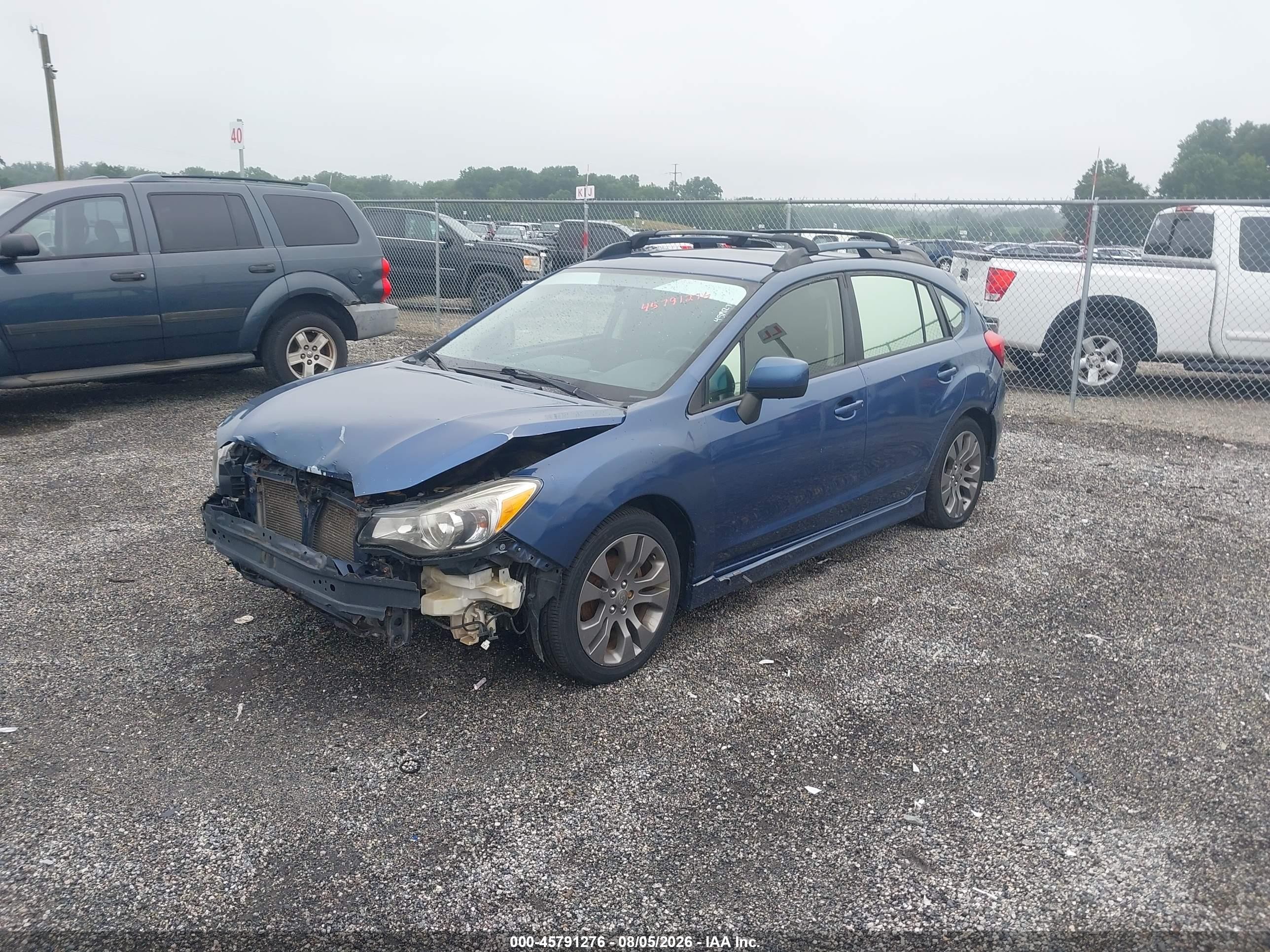 2013 Subaru Impreza 2.0i Sport Premium Blue vin: JF1GPAL69D2859233