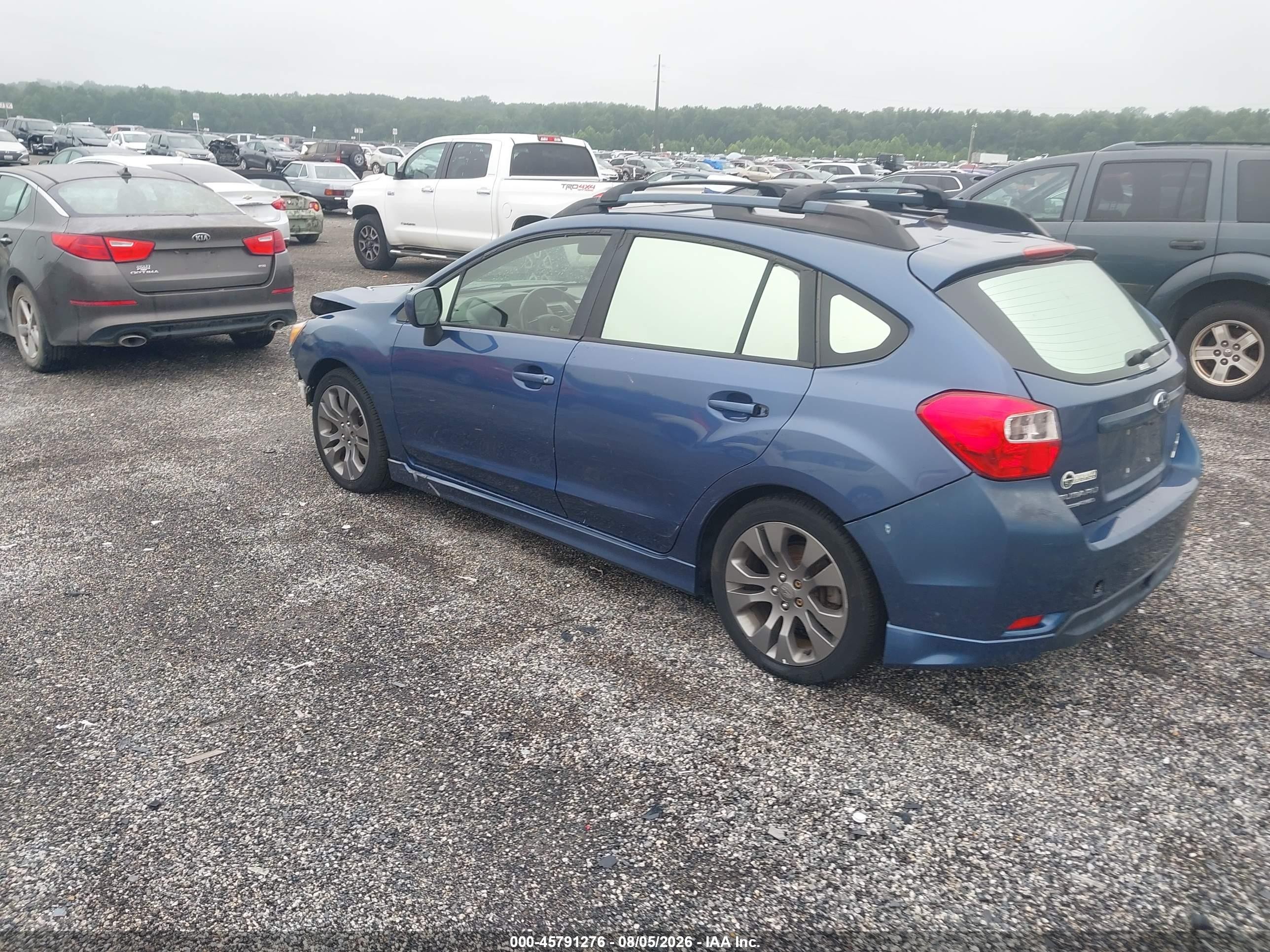 2013 Subaru Impreza 2.0i Sport Premium Blue vin: JF1GPAL69D2859233