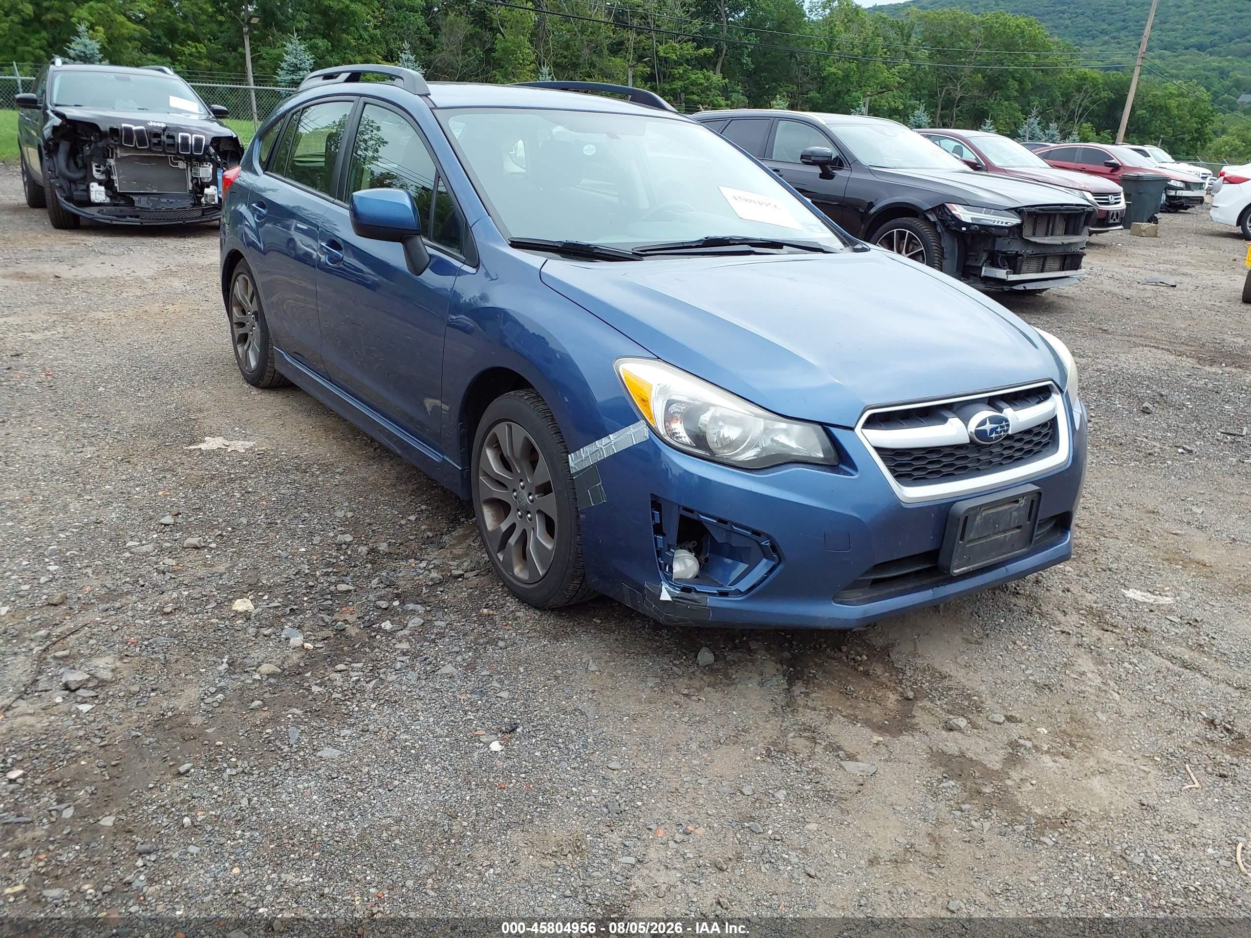 2013 Subaru Impreza 2.0i Sport Premium Blue vin: JF1GPAL69DH206155