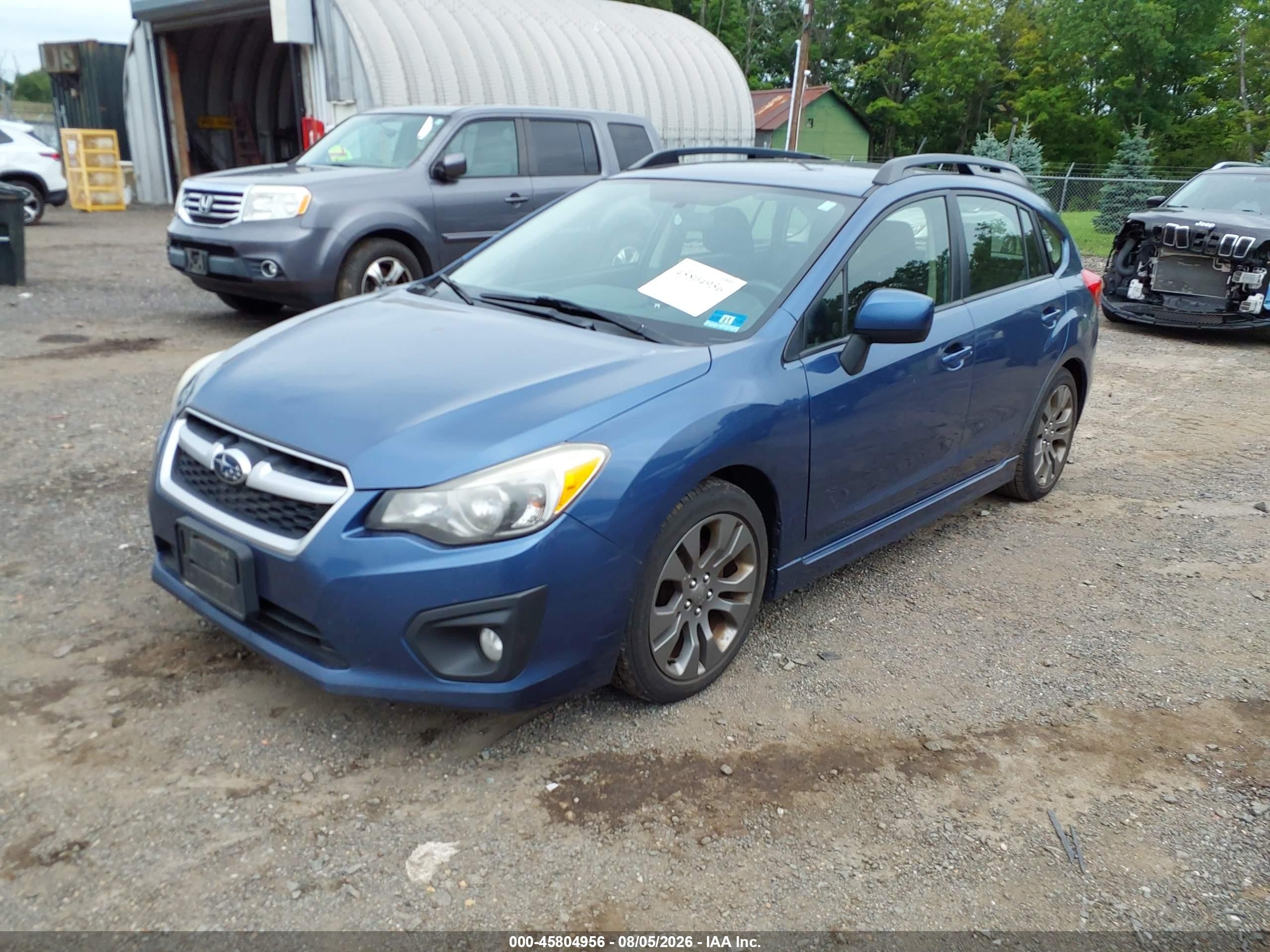2013 Subaru Impreza 2.0i Sport Premium Blue vin: JF1GPAL69DH206155