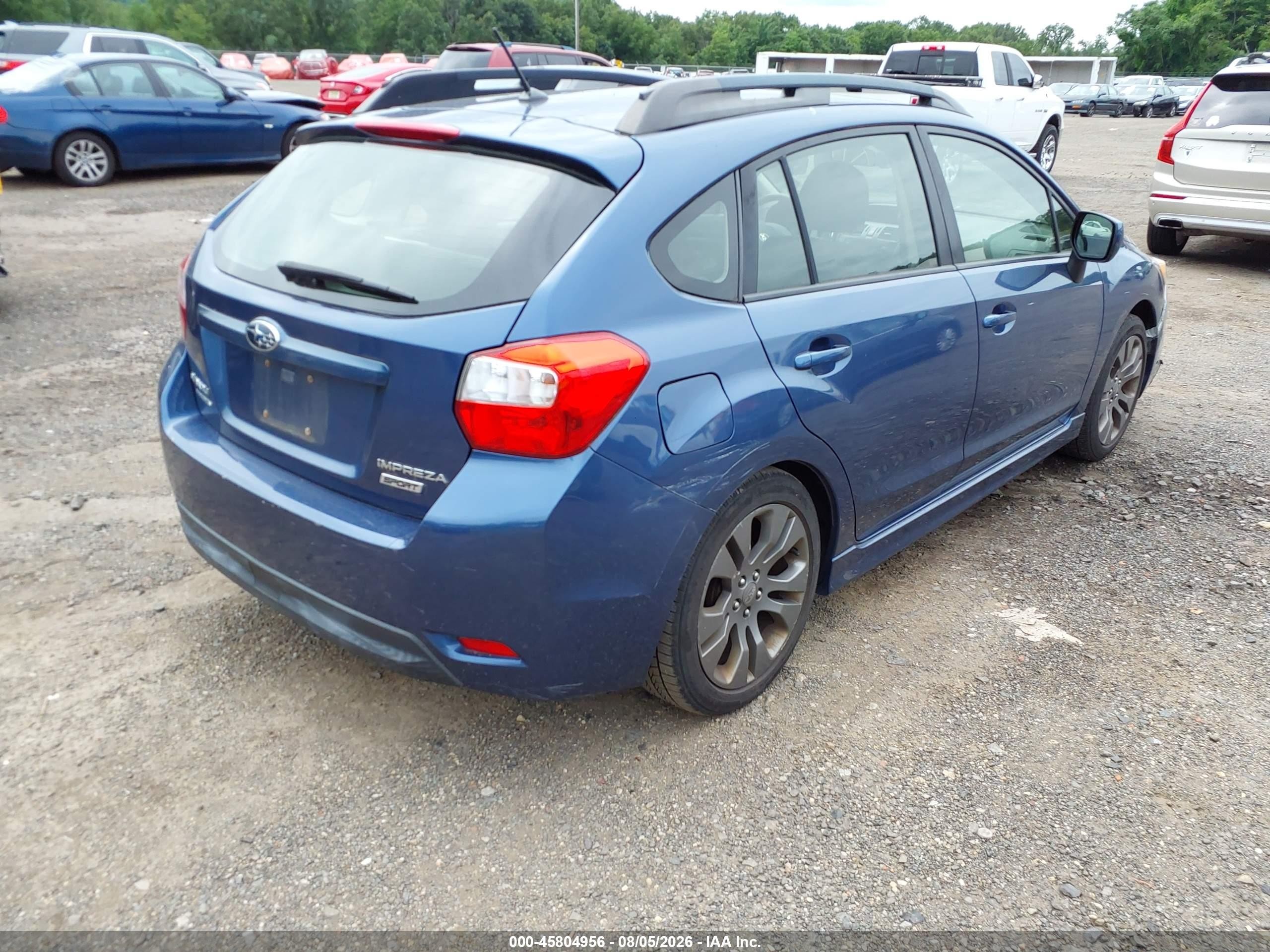 2013 Subaru Impreza 2.0i Sport Premium Blue vin: JF1GPAL69DH206155