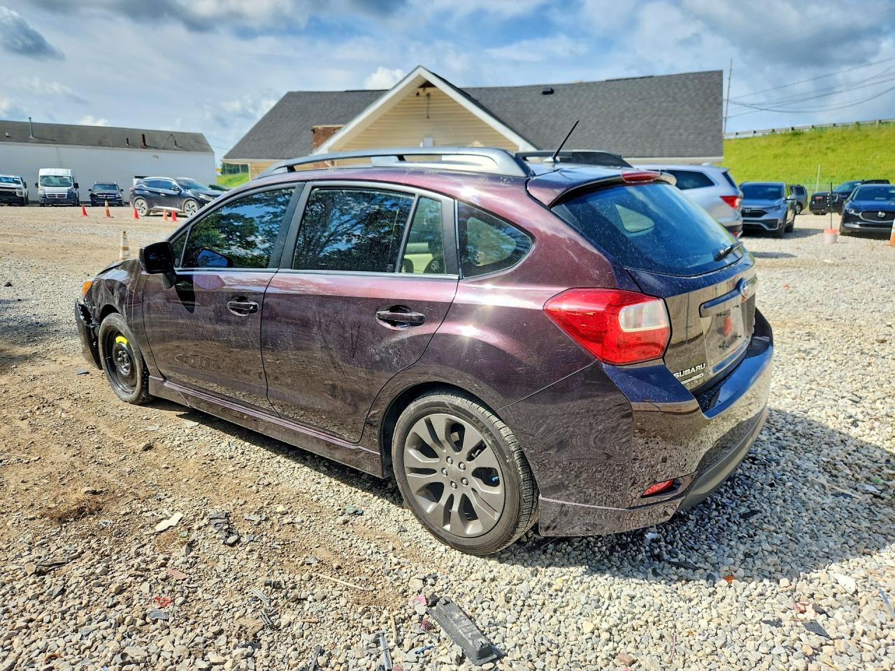 2013 Subaru Impreza Sport Premium Burgundy vin: JF1GPAL69DH213350