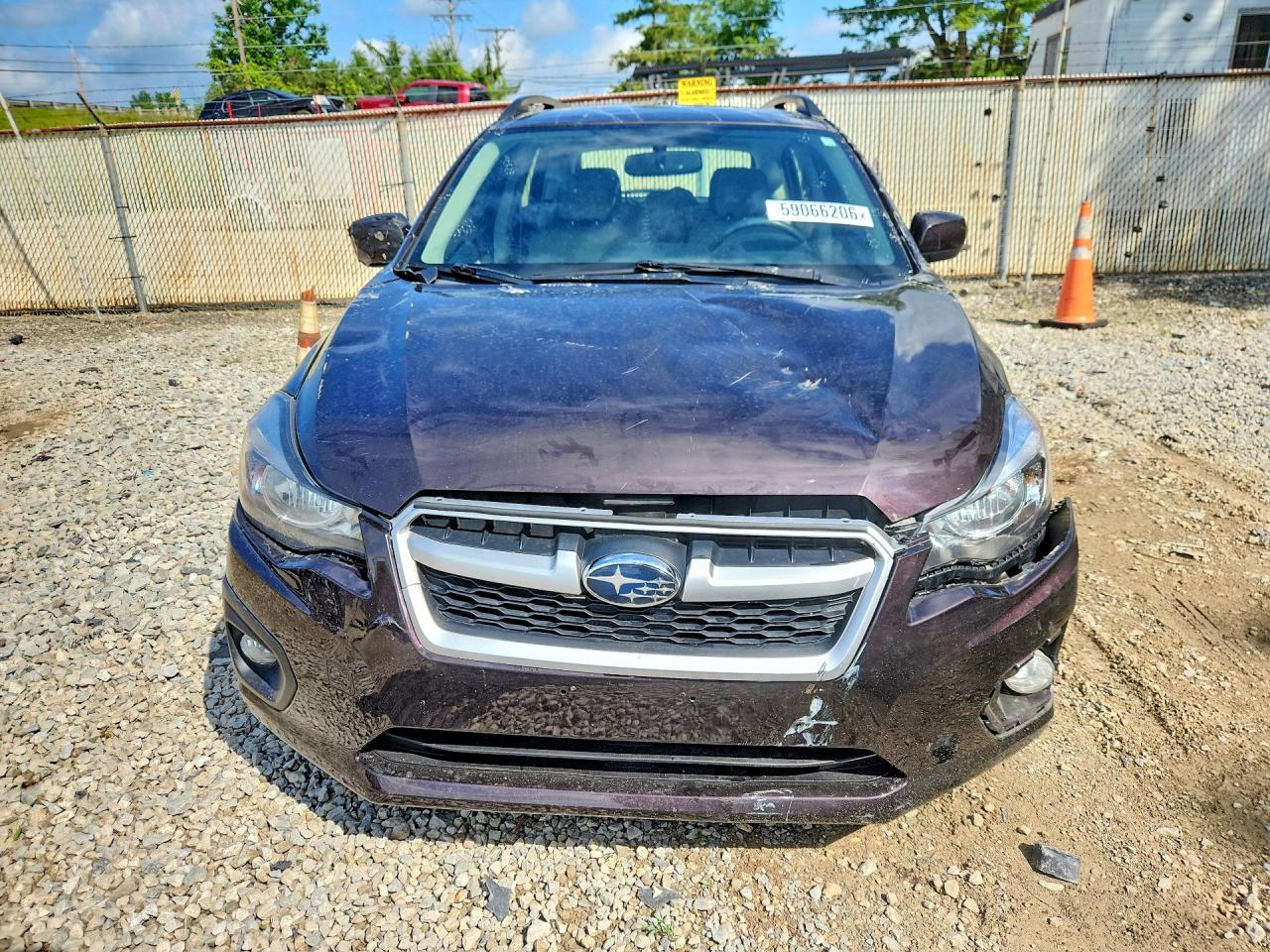 2013 Subaru Impreza Sport Premium Burgundy vin: JF1GPAL69DH213350