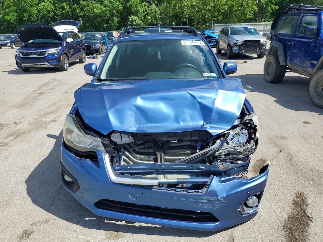 2014 Subaru Impreza Sport Premium Blue vin: JF1GPAL69E8270553