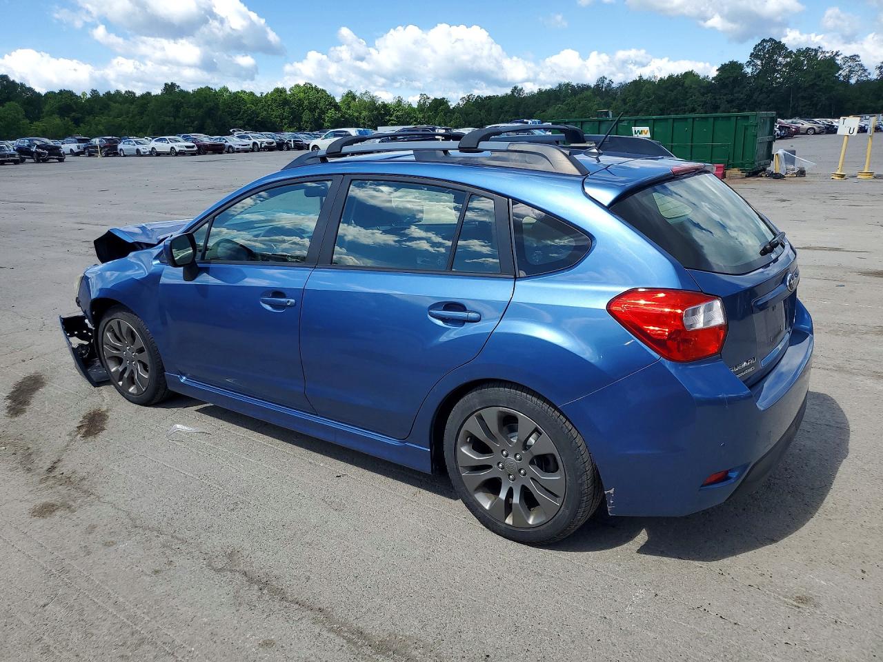 2014 Subaru Impreza Sport Premium Blue vin: JF1GPAL69E8270553