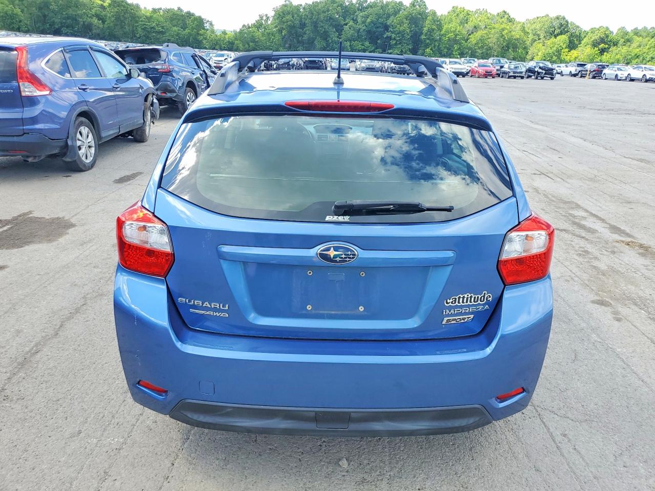 2014 Subaru Impreza Sport Premium Blue vin: JF1GPAL69E8270553