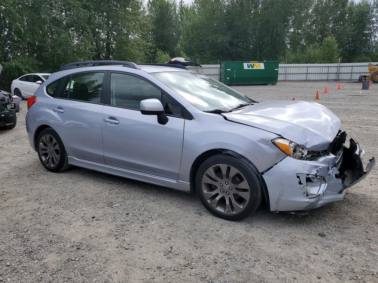 2014 Subaru Impreza Sport Premium Silver vin: JF1GPAL69E8316060