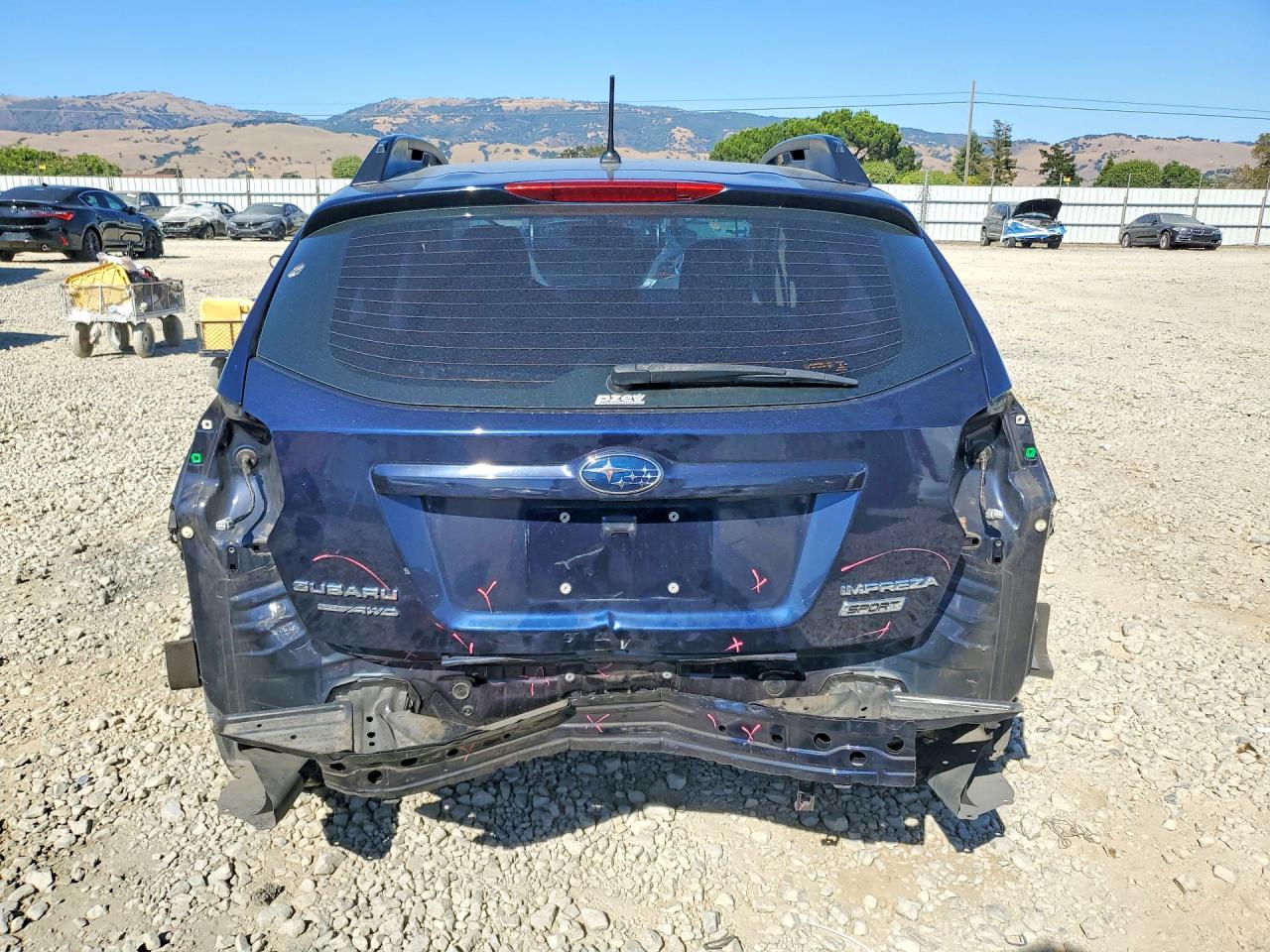 2014 Subaru Impreza Sport Premium Blue vin: JF1GPAL69EG227658