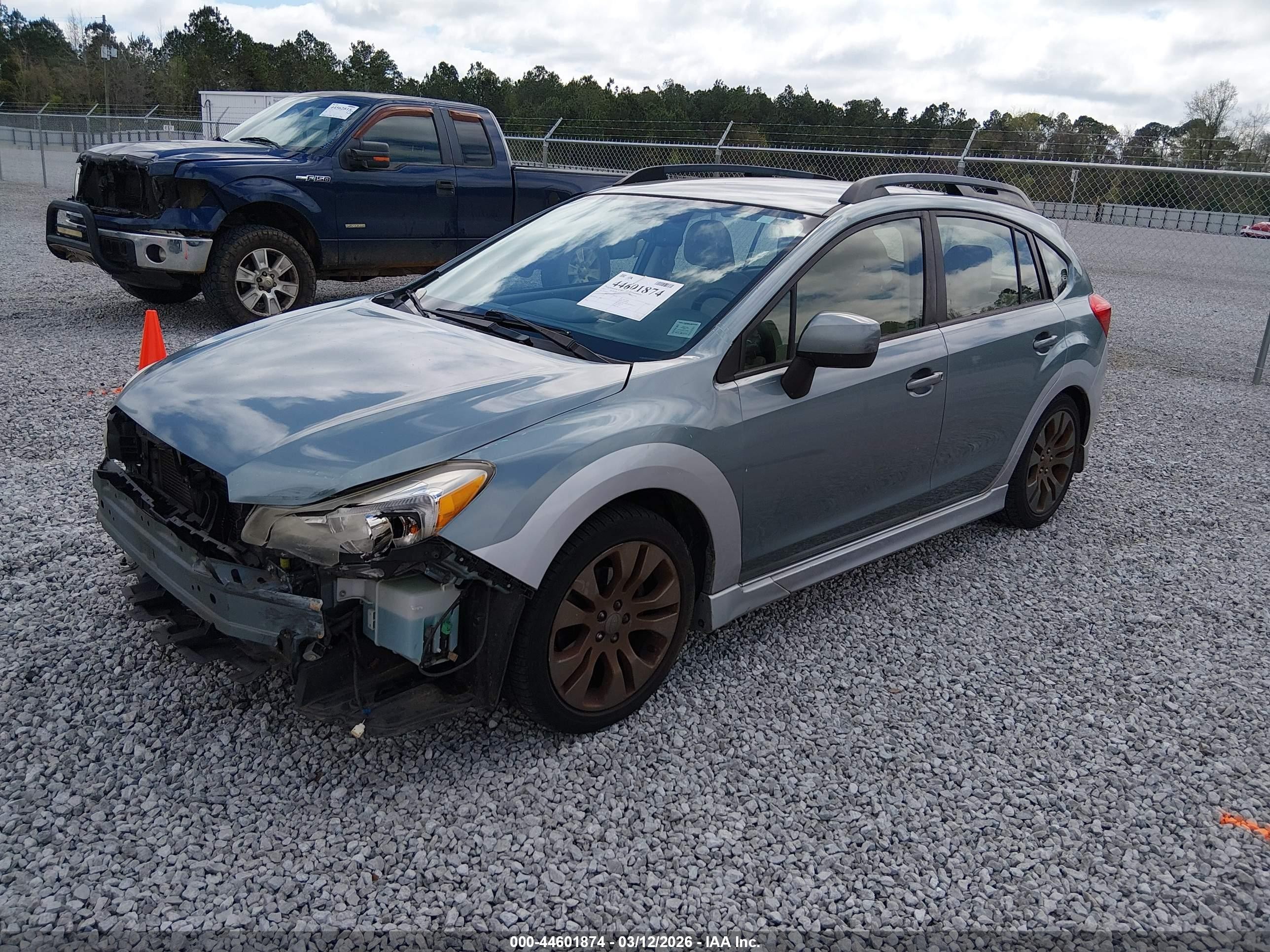 2012 Subaru Impreza 2.0i Sport Premium Light Blue vin: JF1GPAL6XCH212643