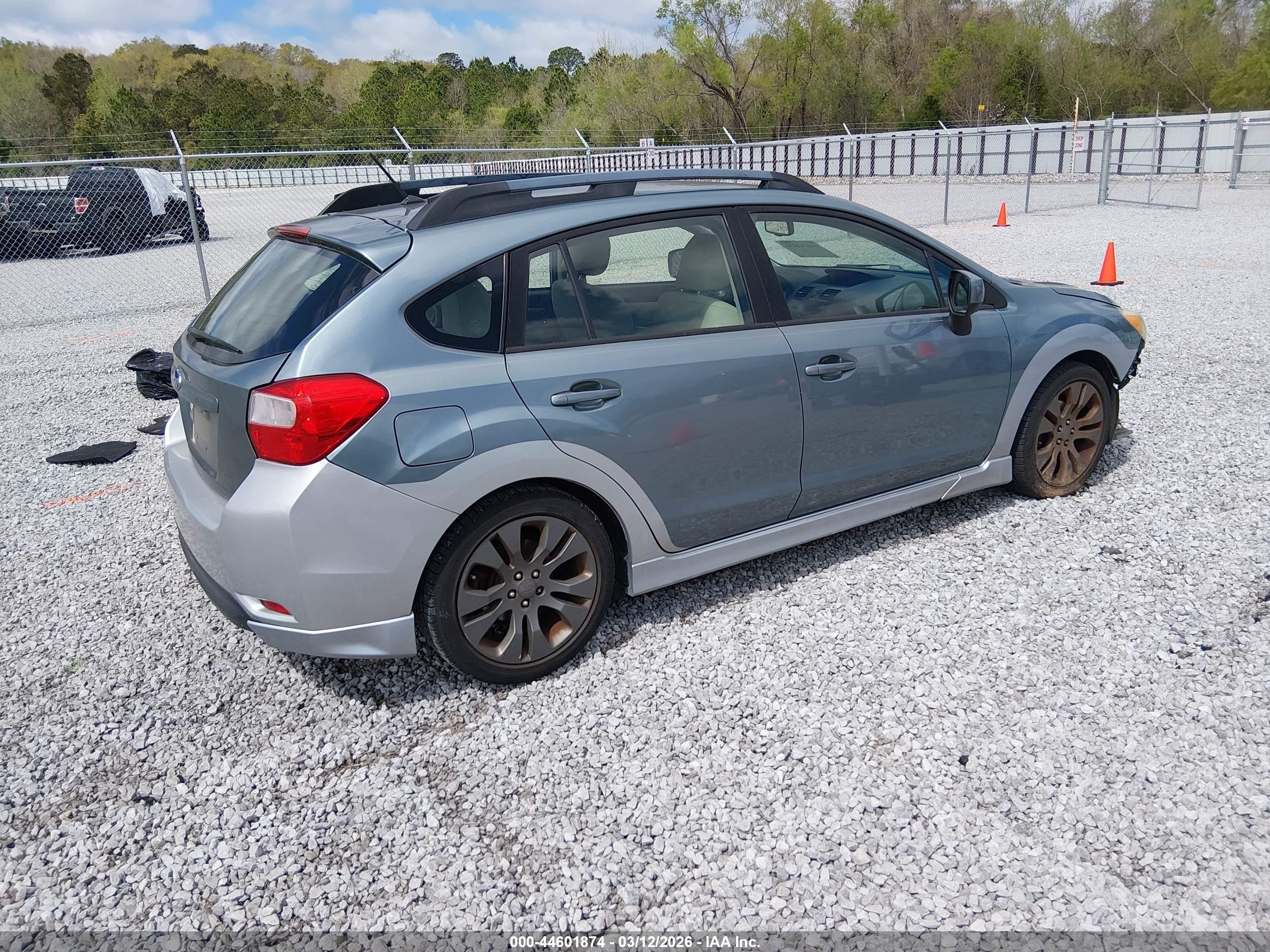 2012 Subaru Impreza 2.0i Sport Premium Light Blue vin: JF1GPAL6XCH212643