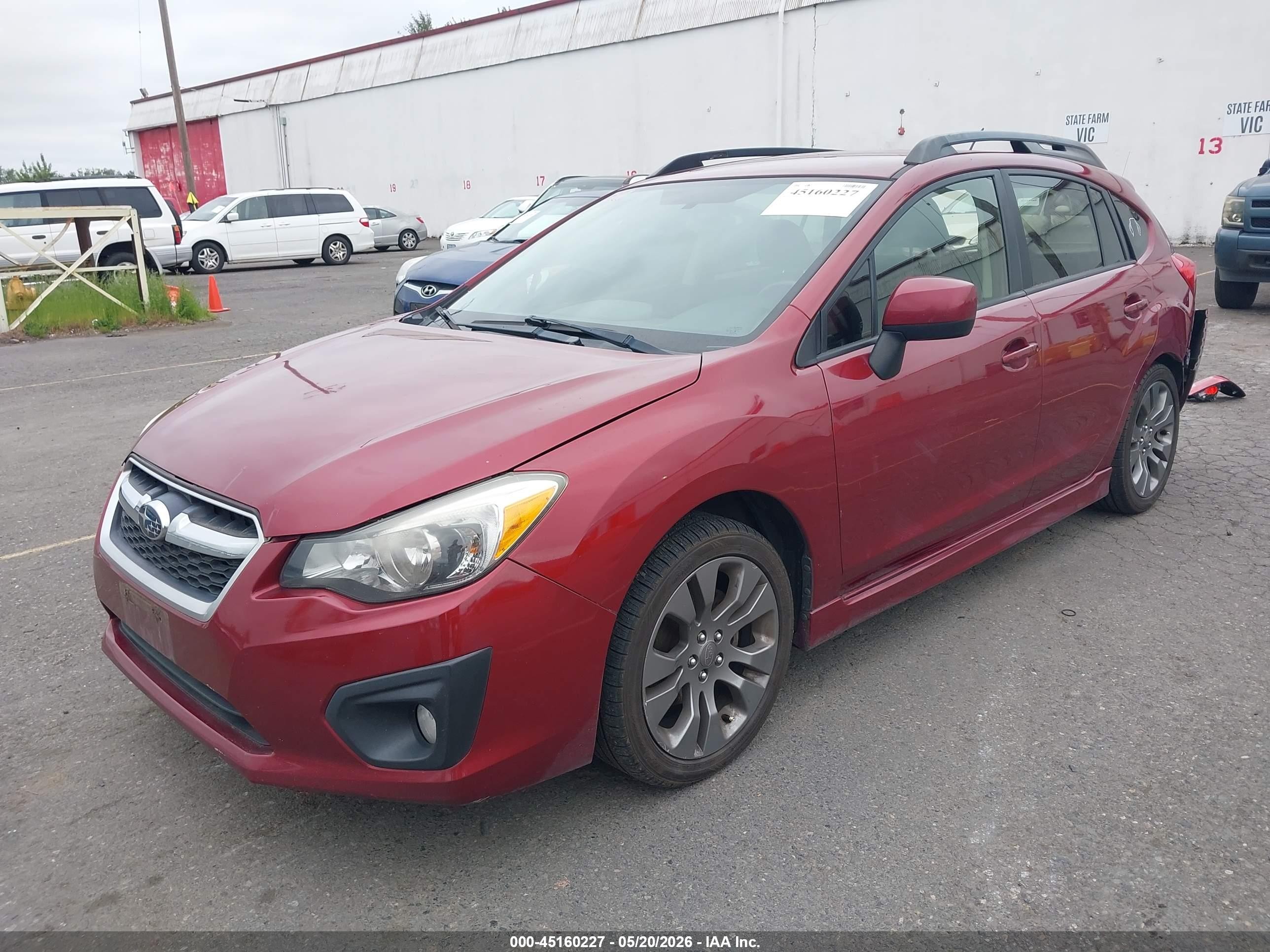 2013 Subaru Impreza 2.0i Sport Premium Red vin: JF1GPAL6XD1864401