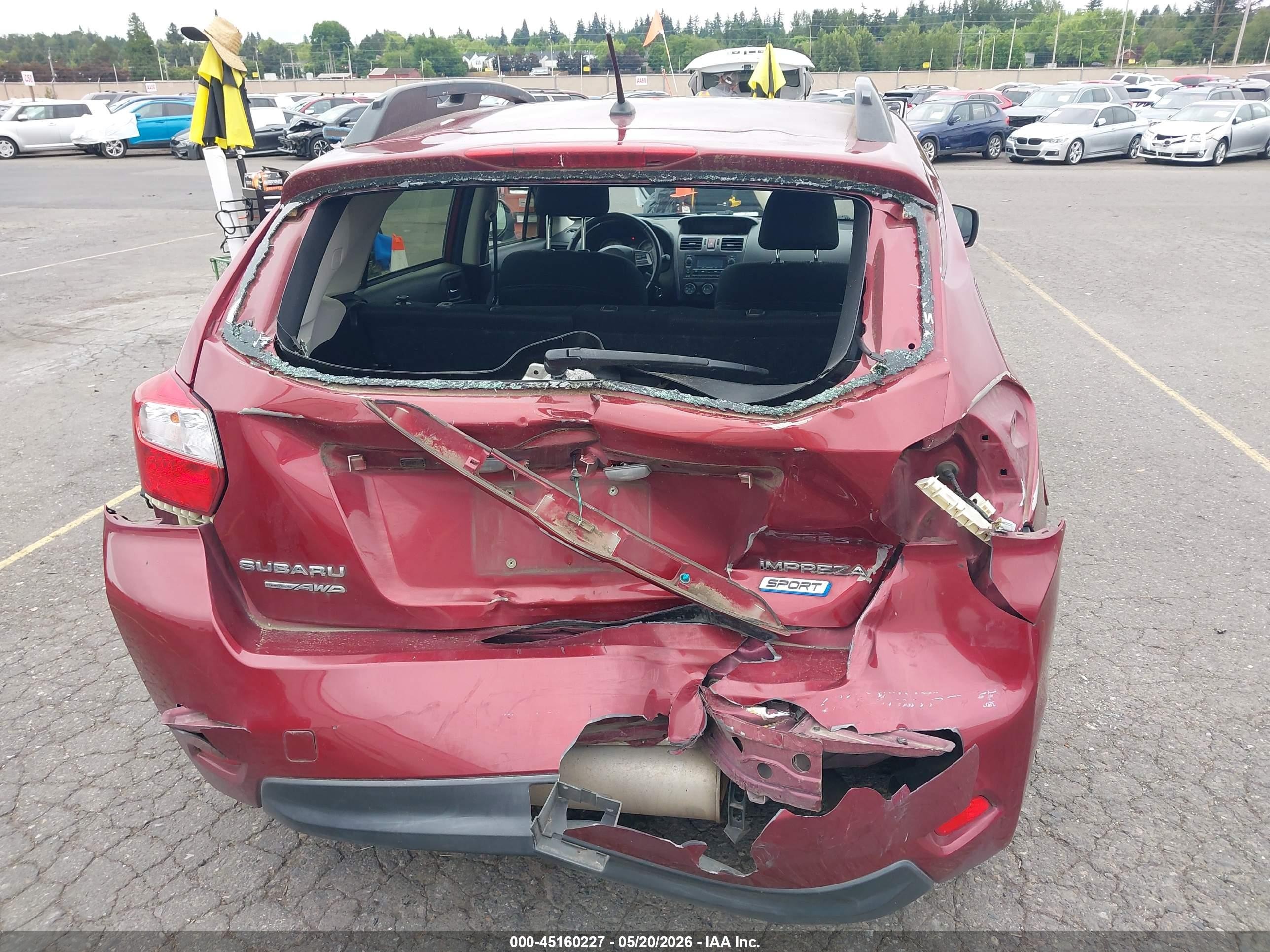 2013 Subaru Impreza 2.0i Sport Premium Red vin: JF1GPAL6XD1864401