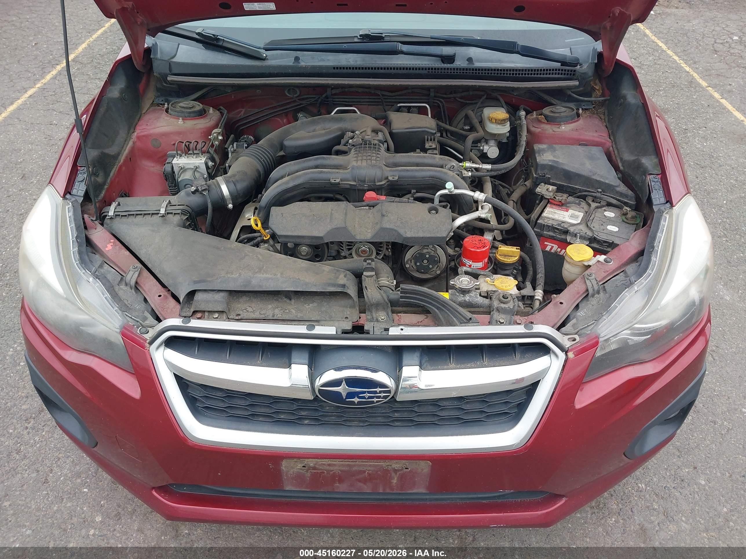 2013 Subaru Impreza 2.0i Sport Premium Red vin: JF1GPAL6XD1864401