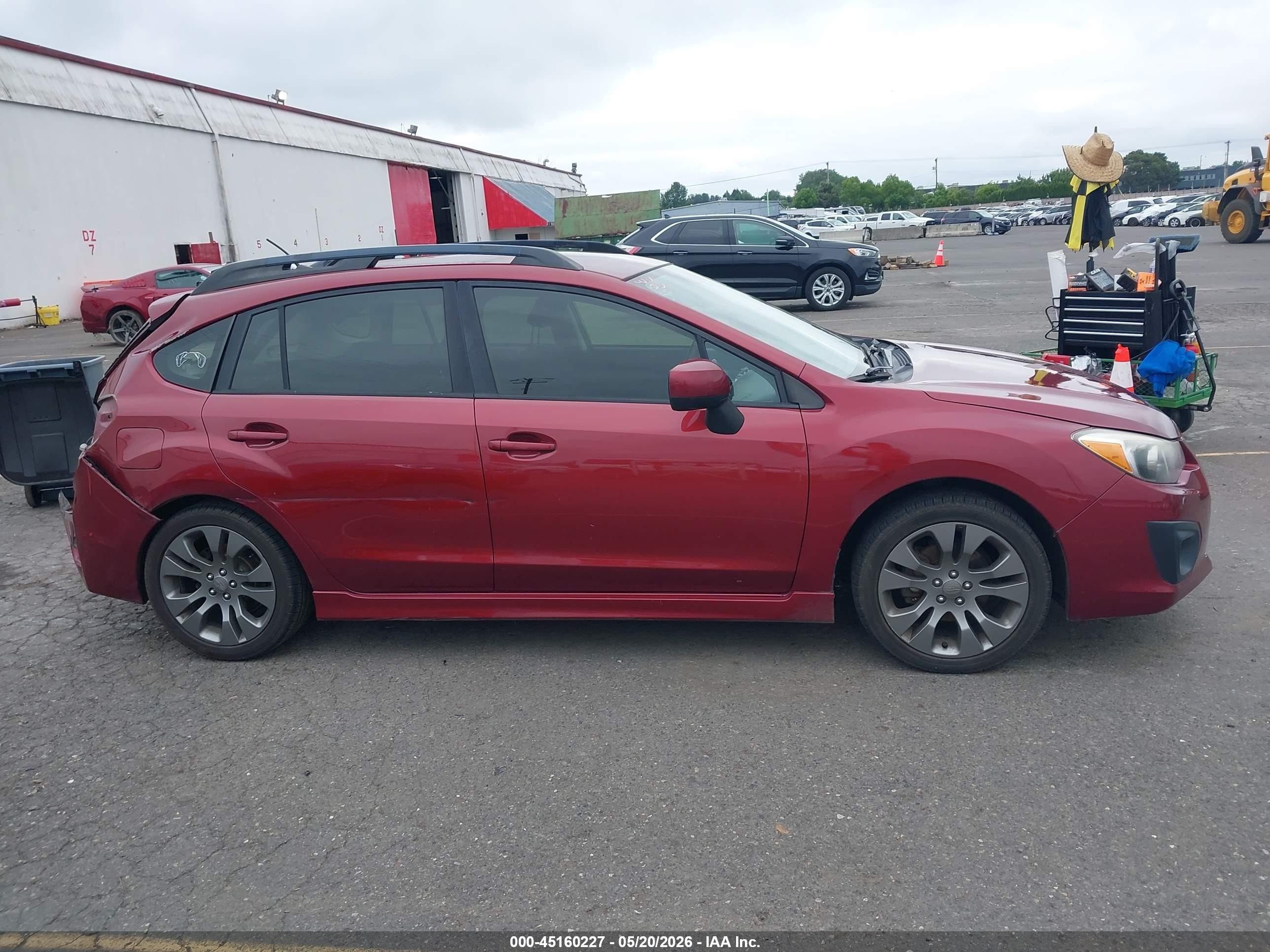 2013 Subaru Impreza 2.0i Sport Premium Red vin: JF1GPAL6XD1864401