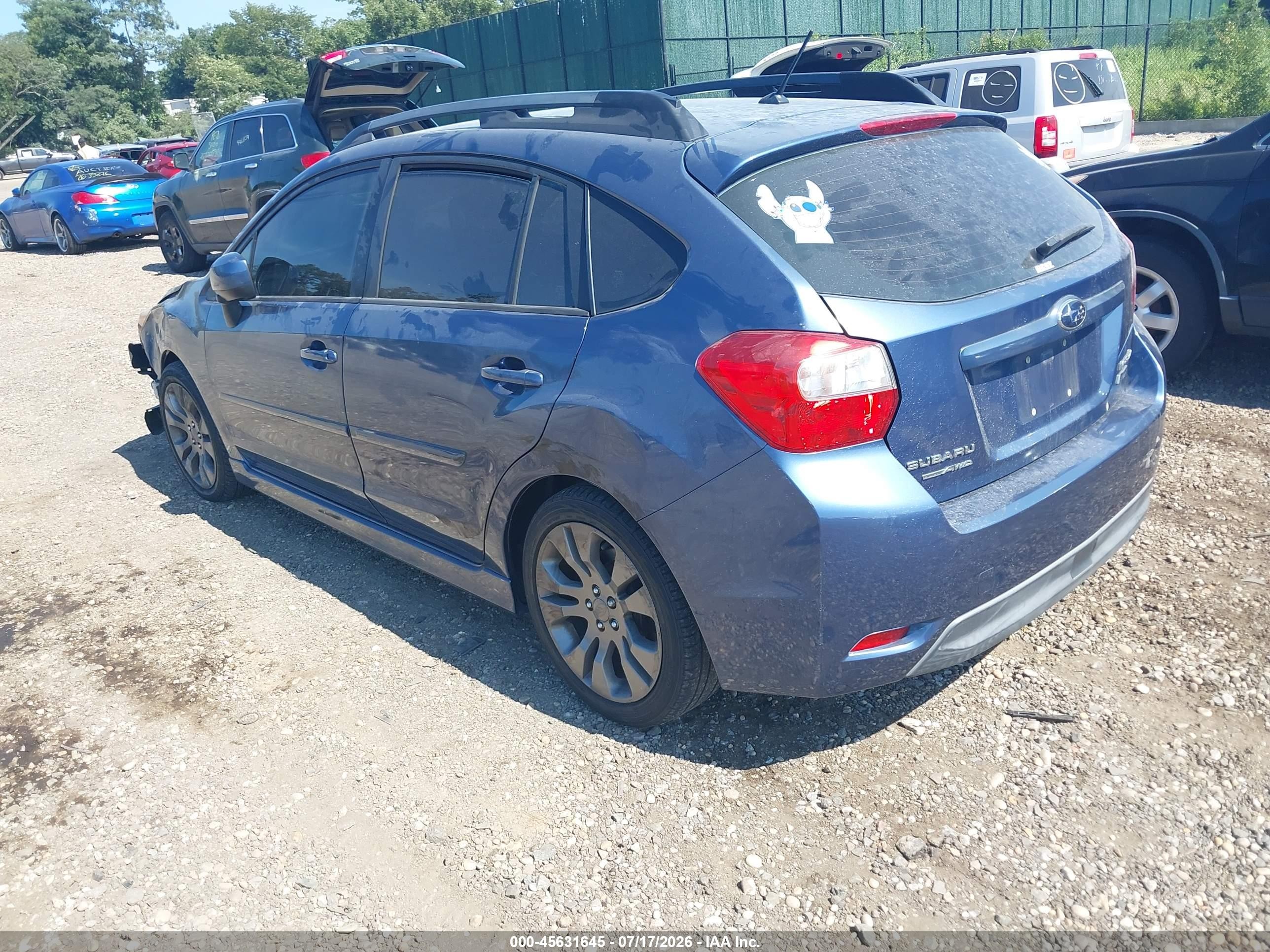 2013 Subaru Impreza 2.0i Sport Premium Синий vin: JF1GPAL6XDH208075