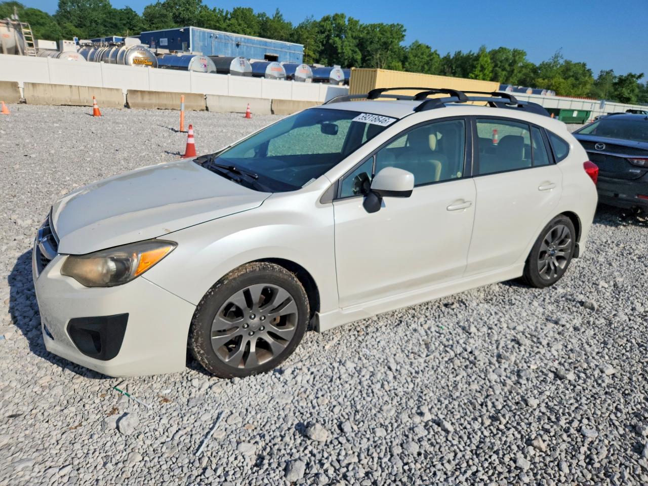 2013 Subaru Impreza Sport Premium White vin: JF1GPAL6XDH805730
