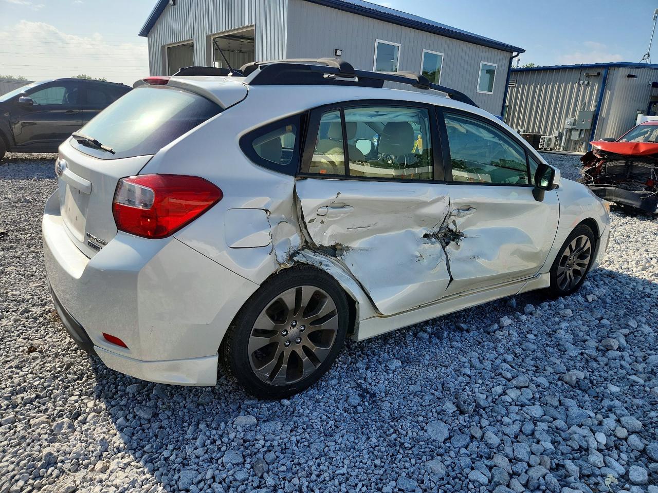 2013 Subaru Impreza Sport Premium White vin: JF1GPAL6XDH805730