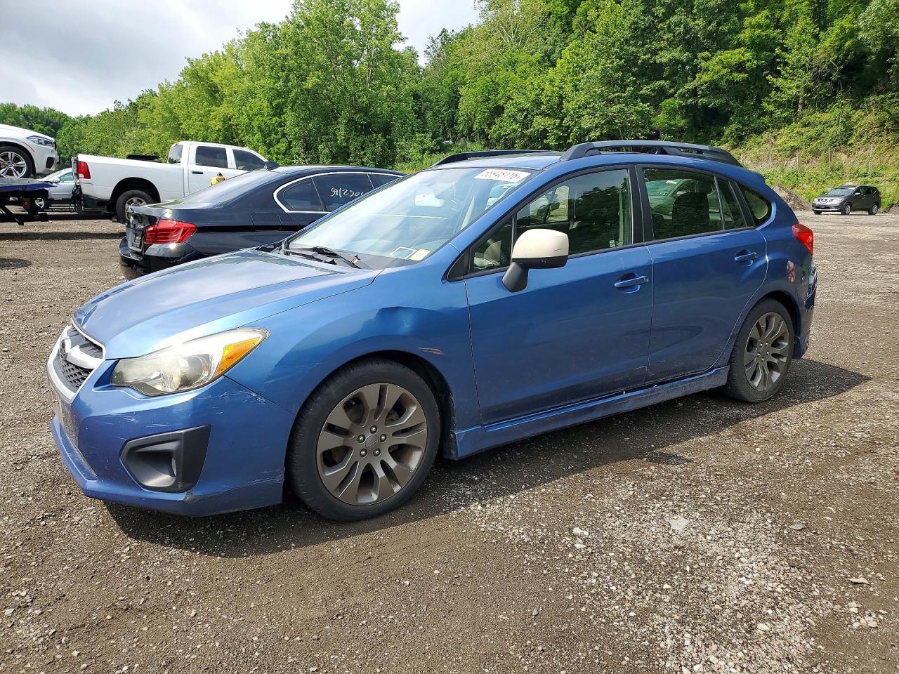 2014 Subaru Impreza Sport Premium Blue vin: JF1GPAL6XE8286941