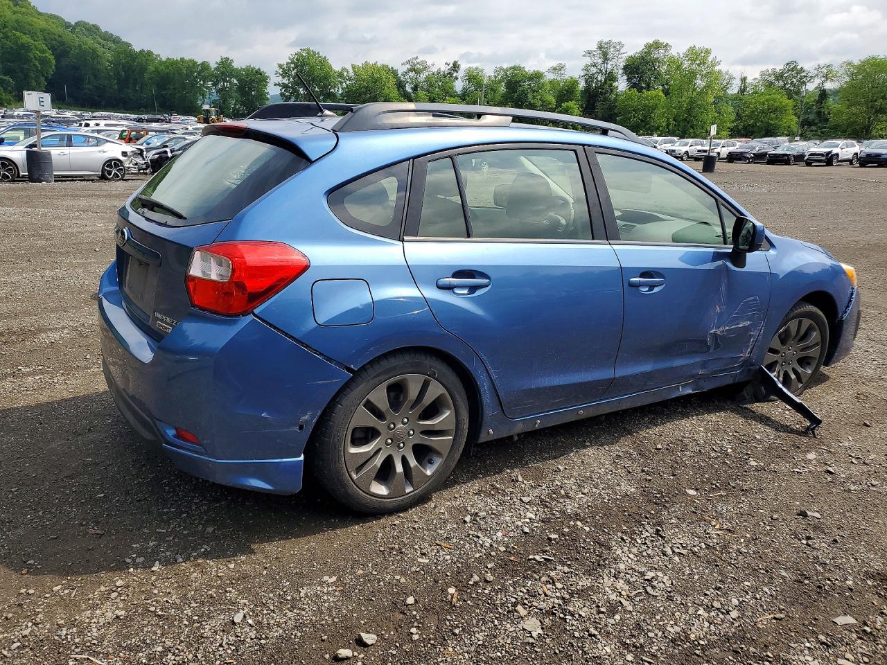 2014 Subaru Impreza Sport Premium Blue vin: JF1GPAL6XE8286941