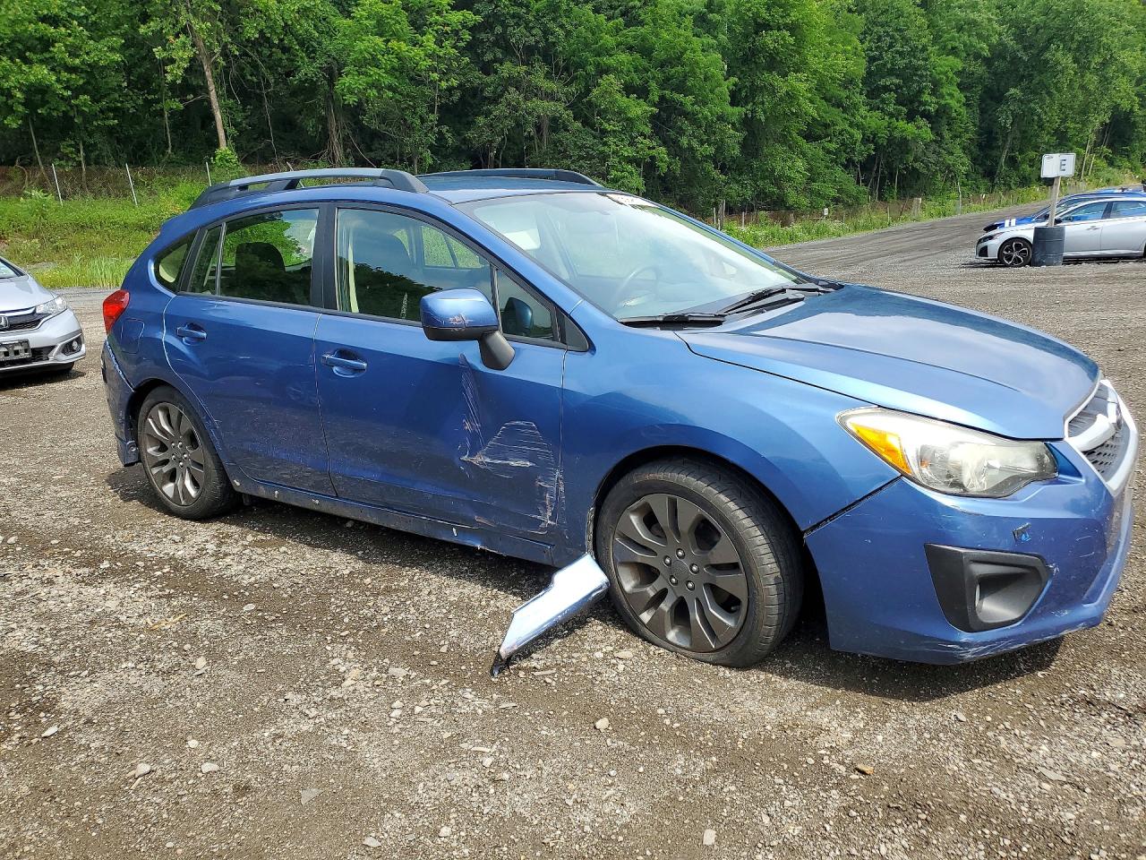 2014 Subaru Impreza Sport Premium Blue vin: JF1GPAL6XE8286941