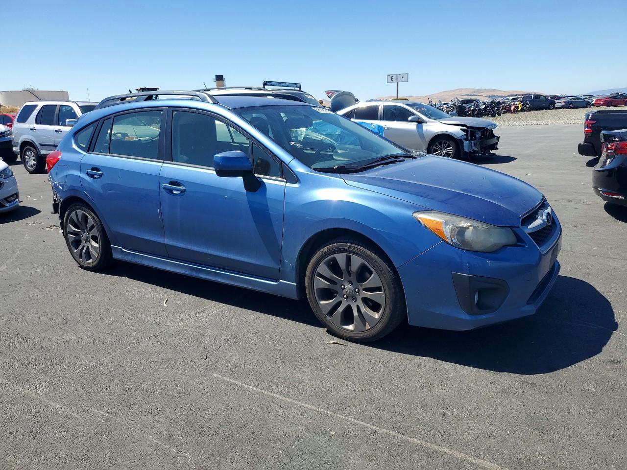 2014 Subaru Impreza Sport Premium Blue vin: JF1GPAL6XE8288012