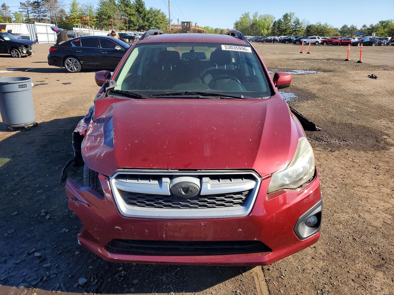 2014 Subaru Impreza Sport Premium Maroon vin: JF1GPAL6XE8292237