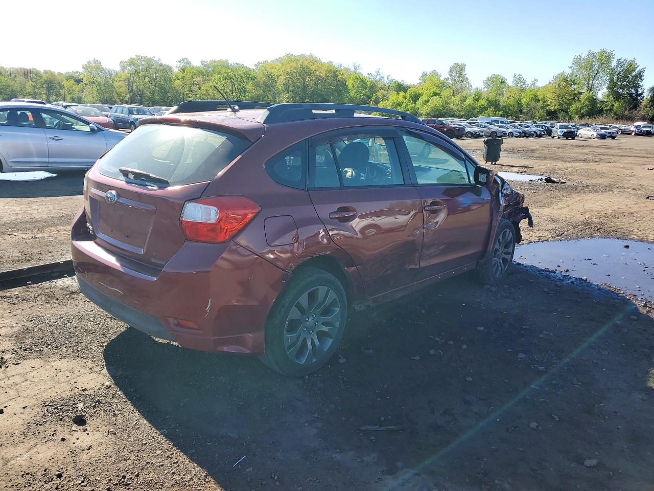 2014 Subaru Impreza Sport Premium Maroon vin: JF1GPAL6XE8292237