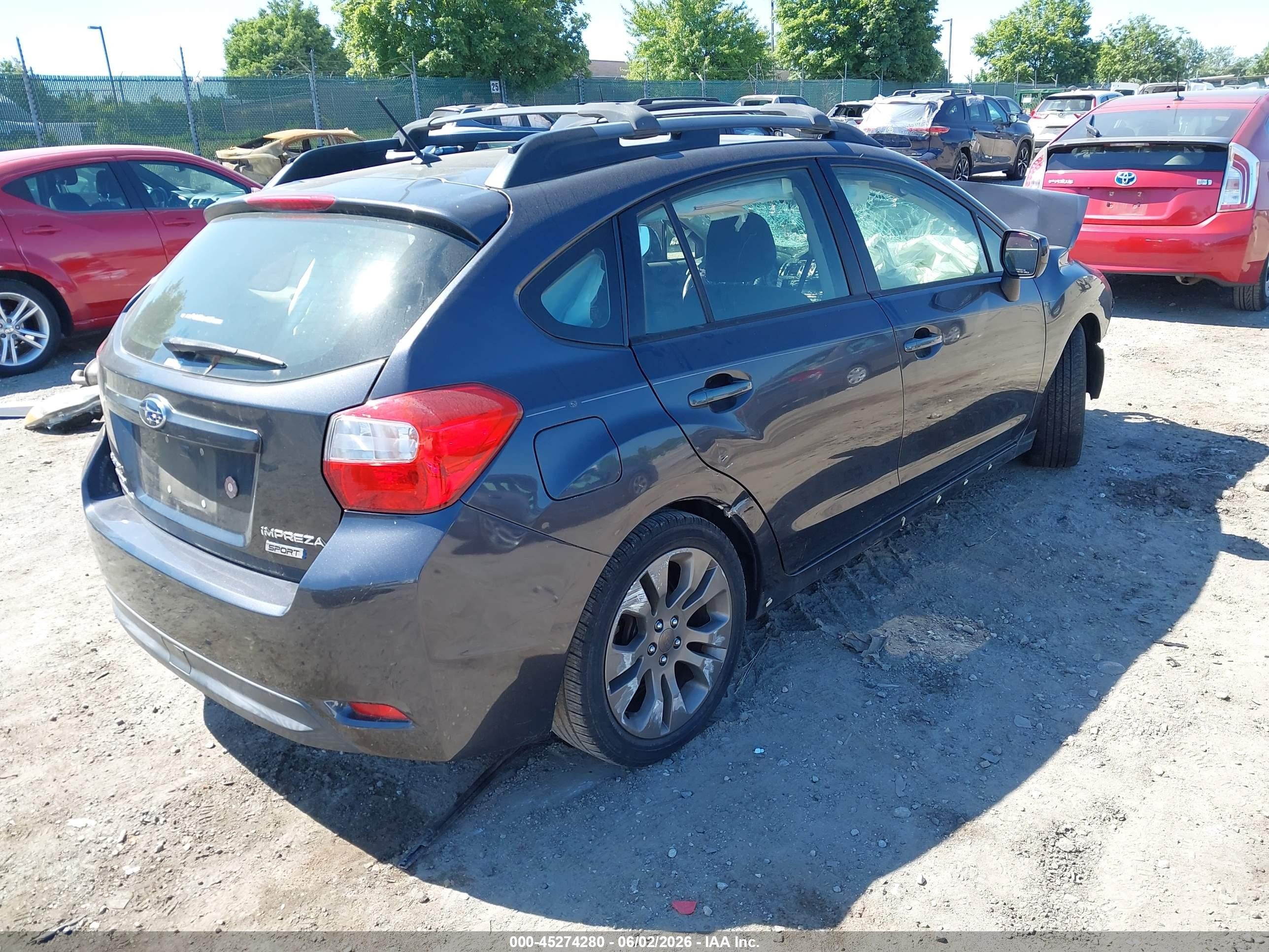 2014 Subaru Impreza 2.0i Sport Premium Gray vin: JF1GPAL6XE8295672