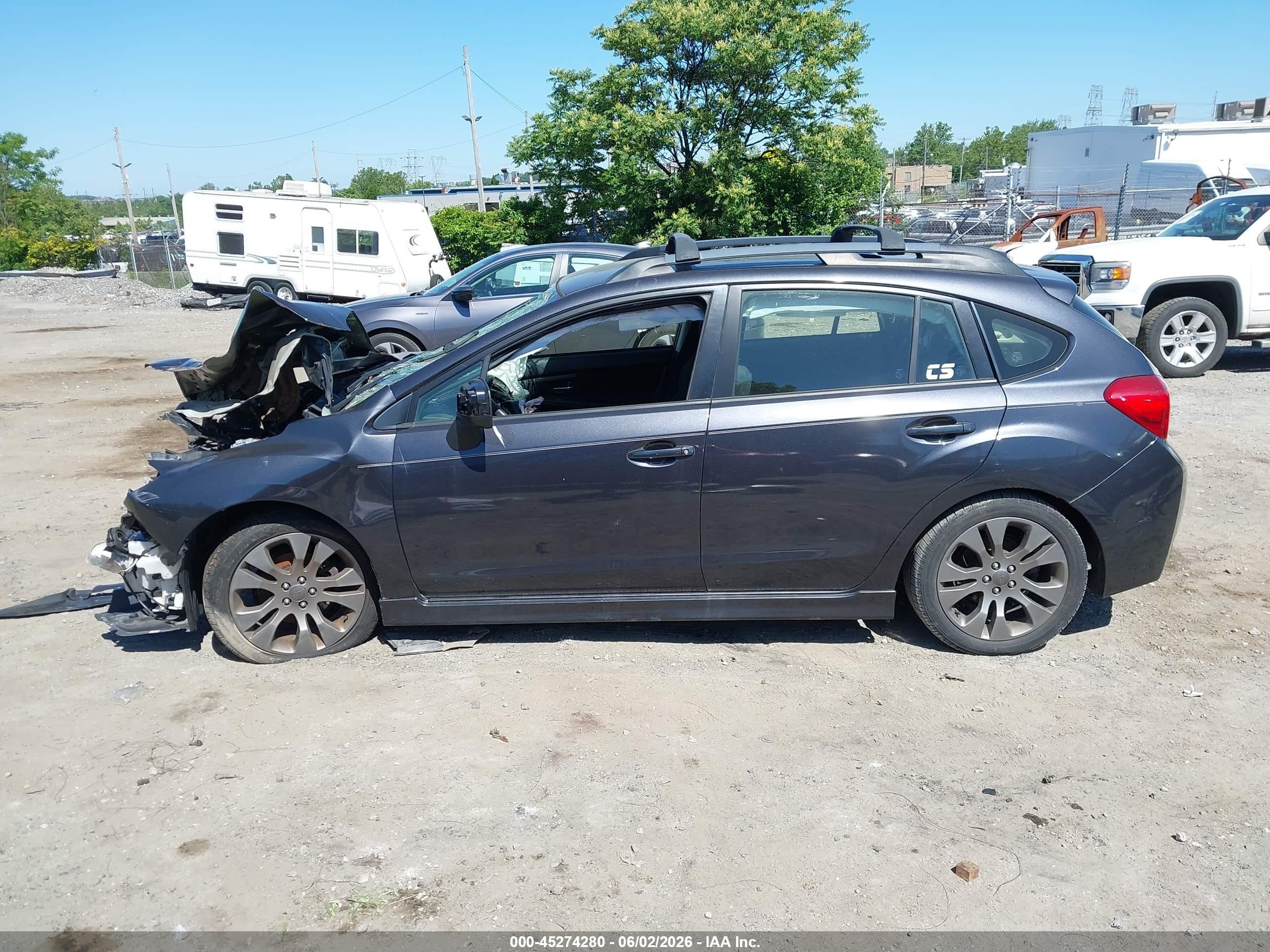 2014 Subaru Impreza 2.0i Sport Premium Gray vin: JF1GPAL6XE8295672