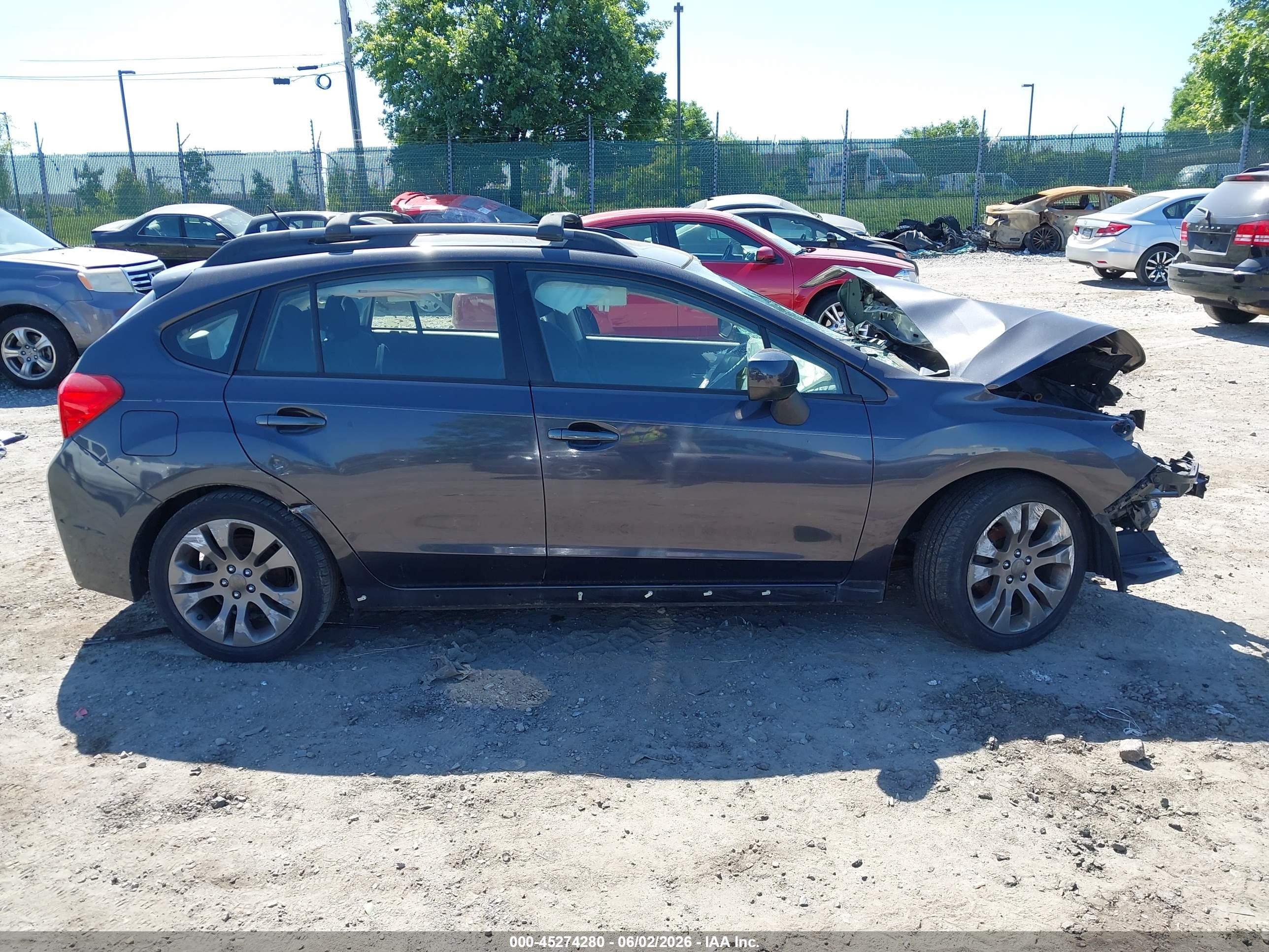 2014 Subaru Impreza 2.0i Sport Premium Gray vin: JF1GPAL6XE8295672