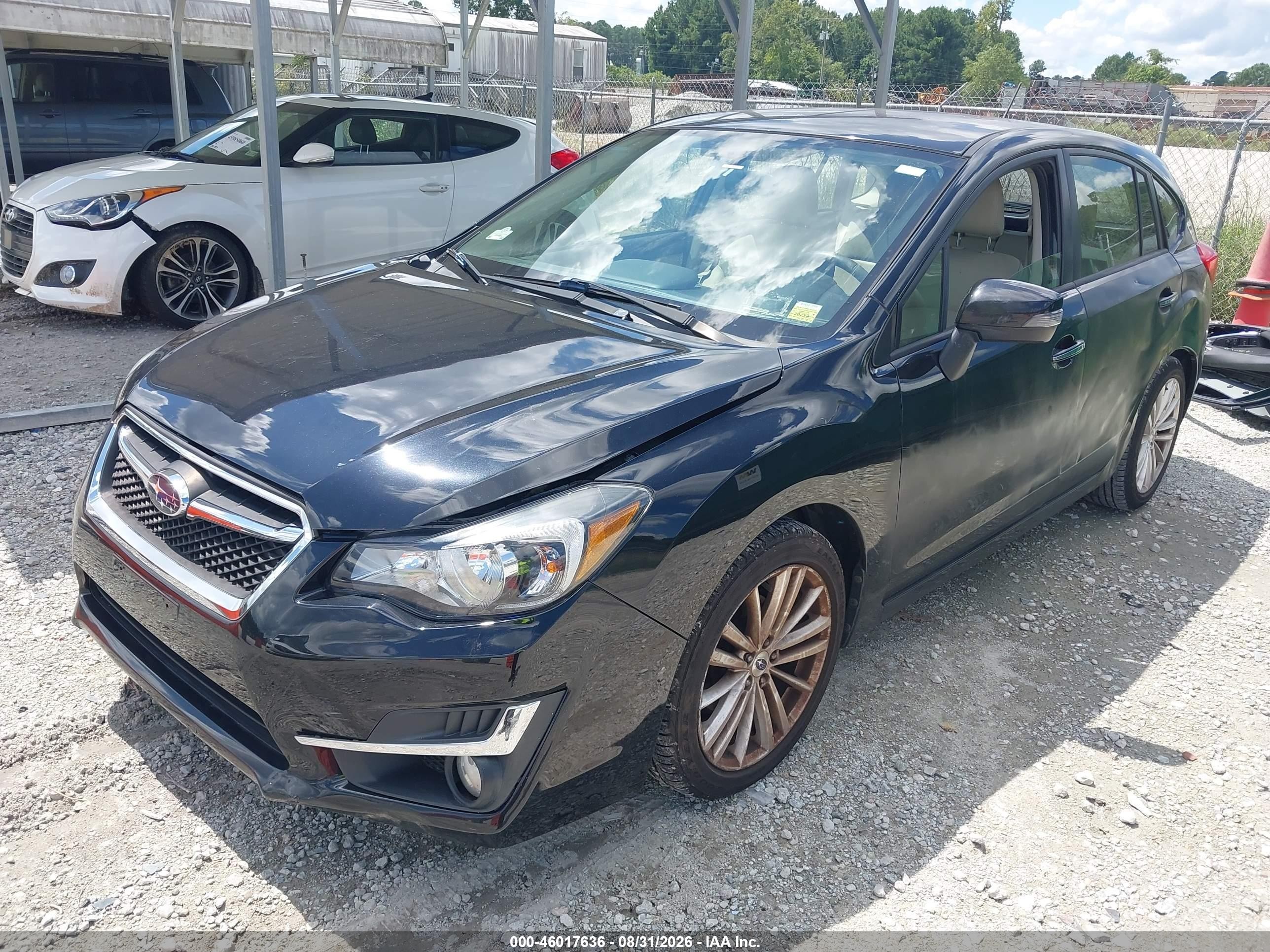 2015 Subaru Impreza 2.0i Limited Black vin: JF1GPAM61F8200142