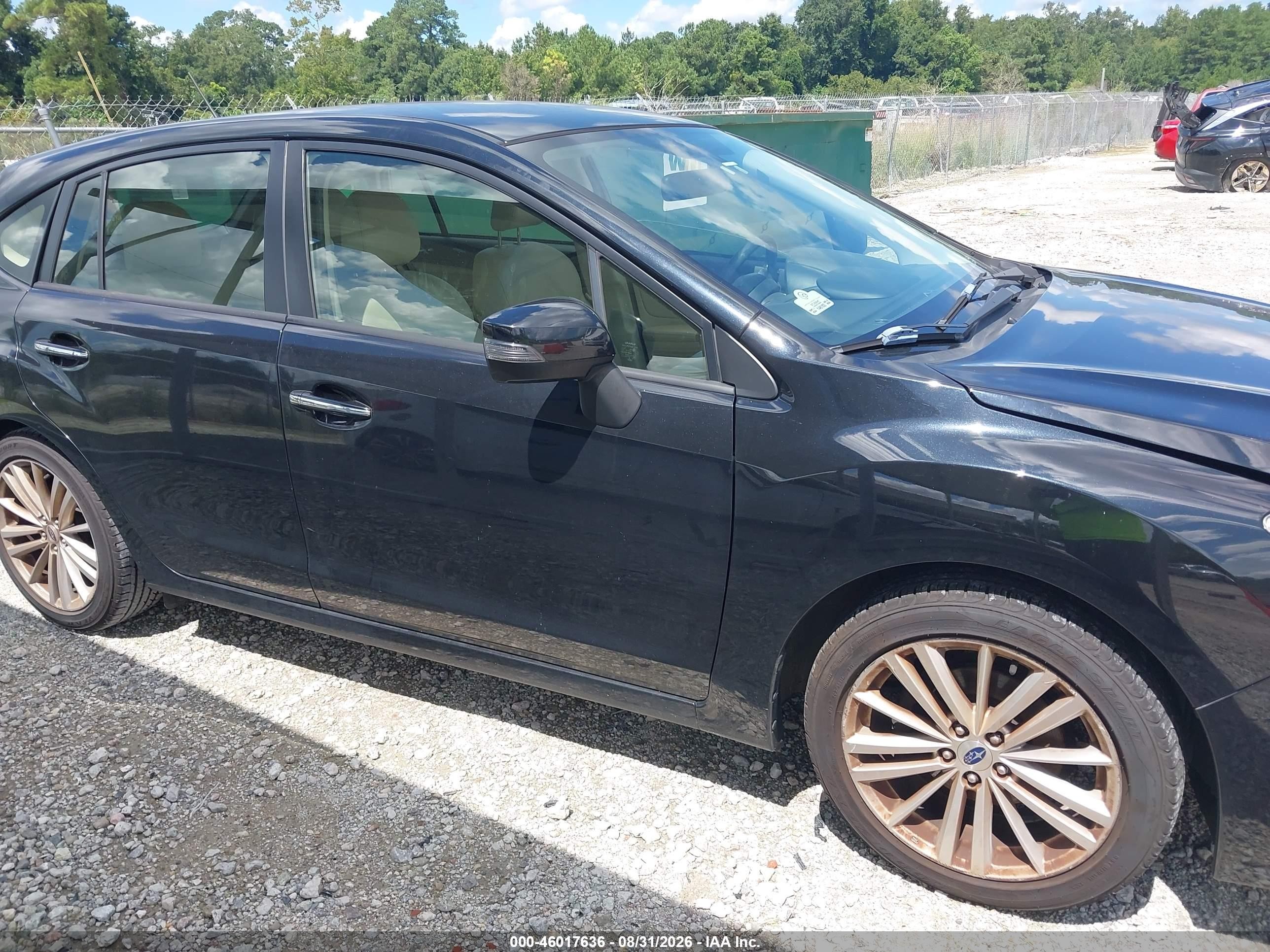 2015 Subaru Impreza 2.0i Limited Black vin: JF1GPAM61F8200142