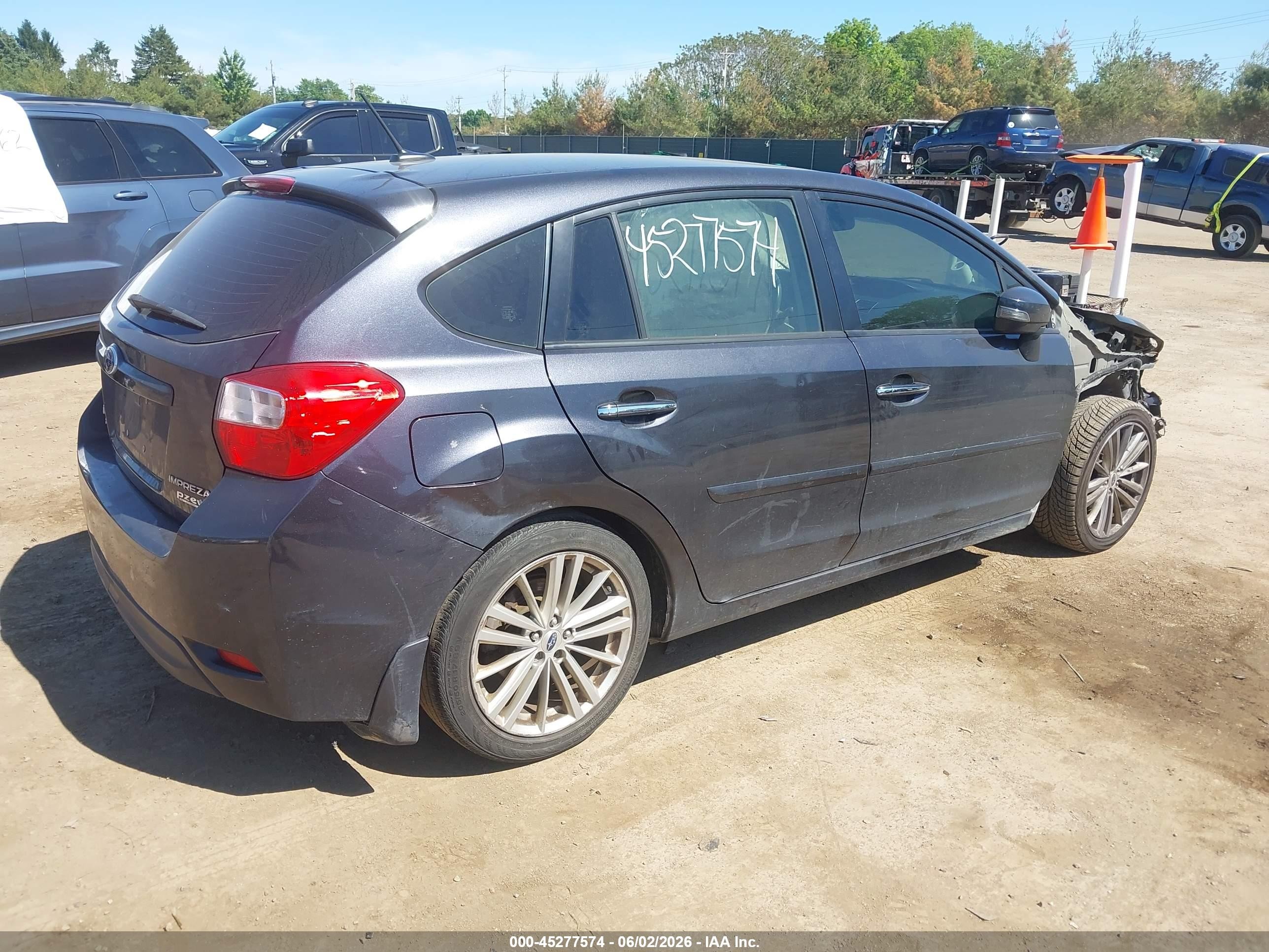 2015 Subaru Impreza 2.0i Limited Черный vin: JF1GPAM62FH210873