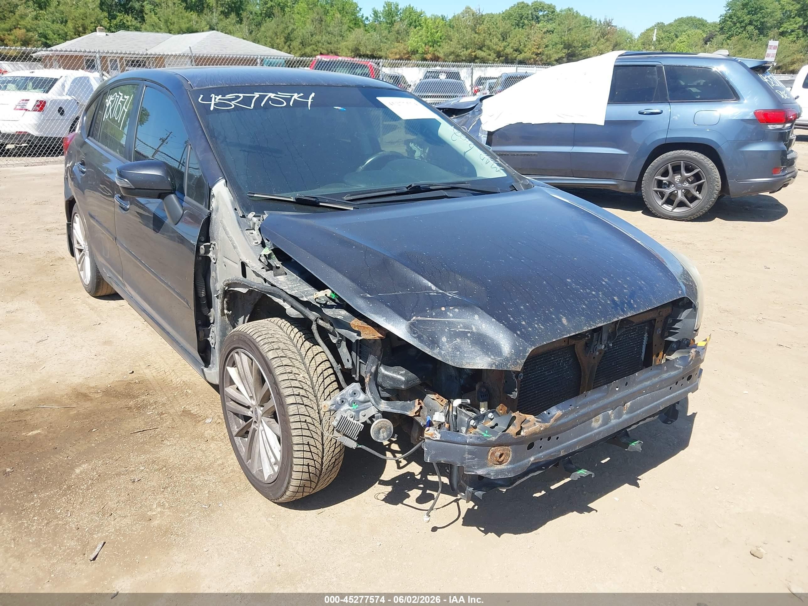 2015 Subaru Impreza 2.0i Limited Черный vin: JF1GPAM62FH210873