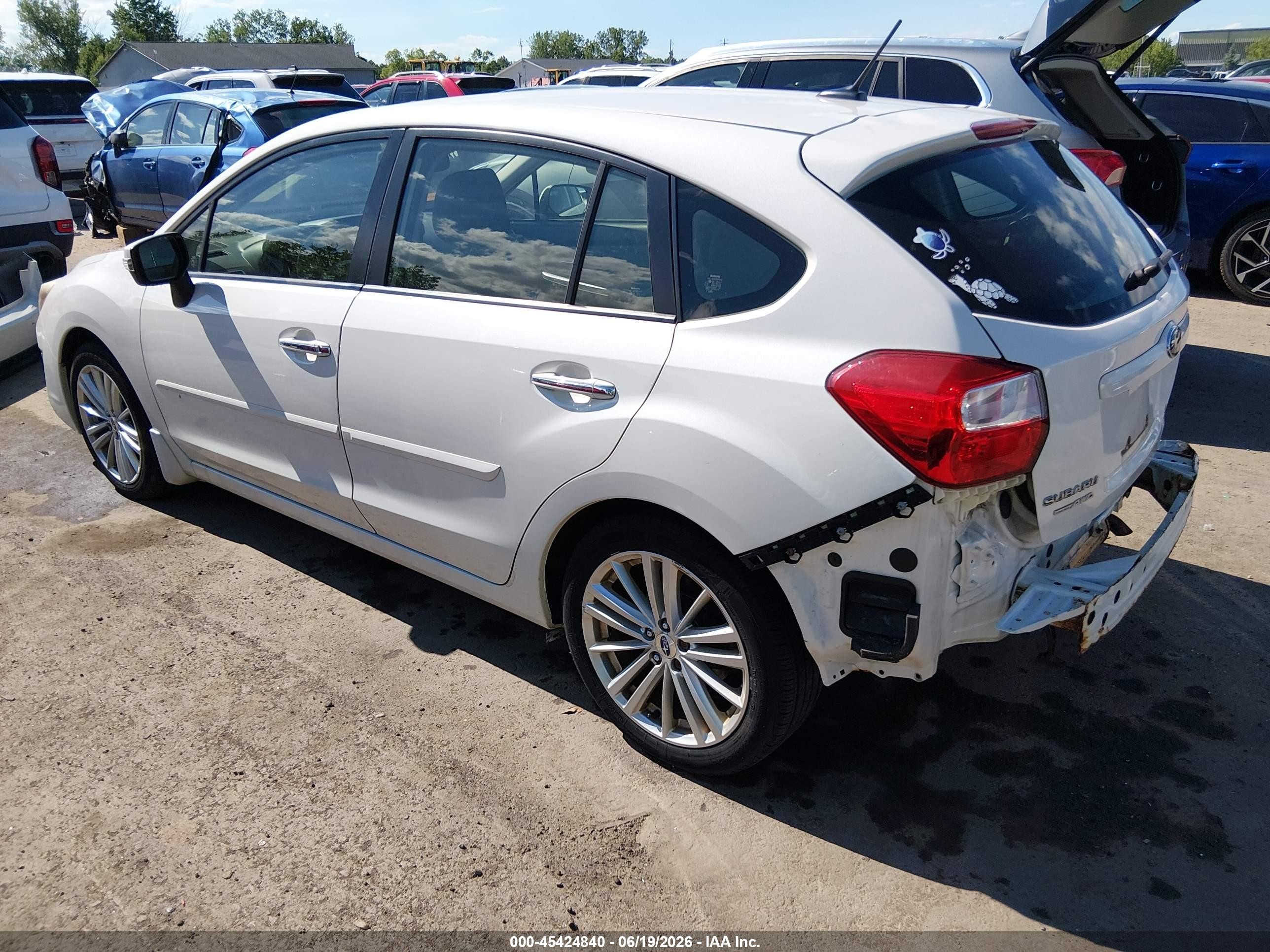 2015 Subaru Impreza 2.0i Limited White vin: JF1GPAM64FH323935