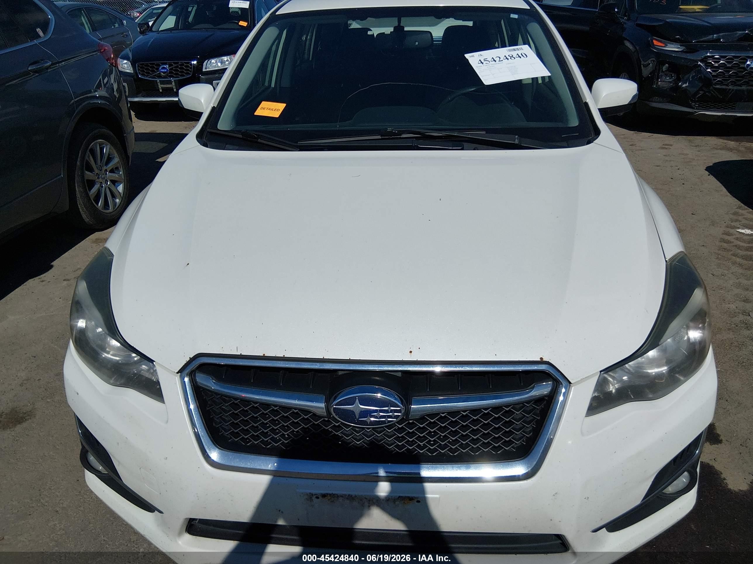 2015 Subaru Impreza 2.0i Limited White vin: JF1GPAM64FH323935