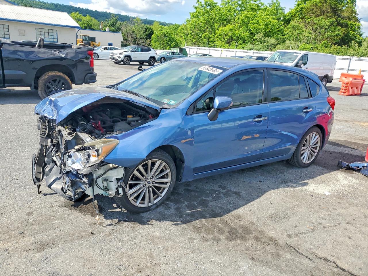 2015 Subaru Impreza Limited Blue vin: JF1GPAM68FH240086