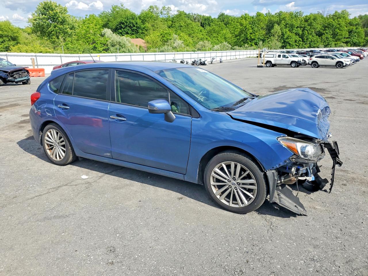 2015 Subaru Impreza Limited Синий vin: JF1GPAM68FH240086