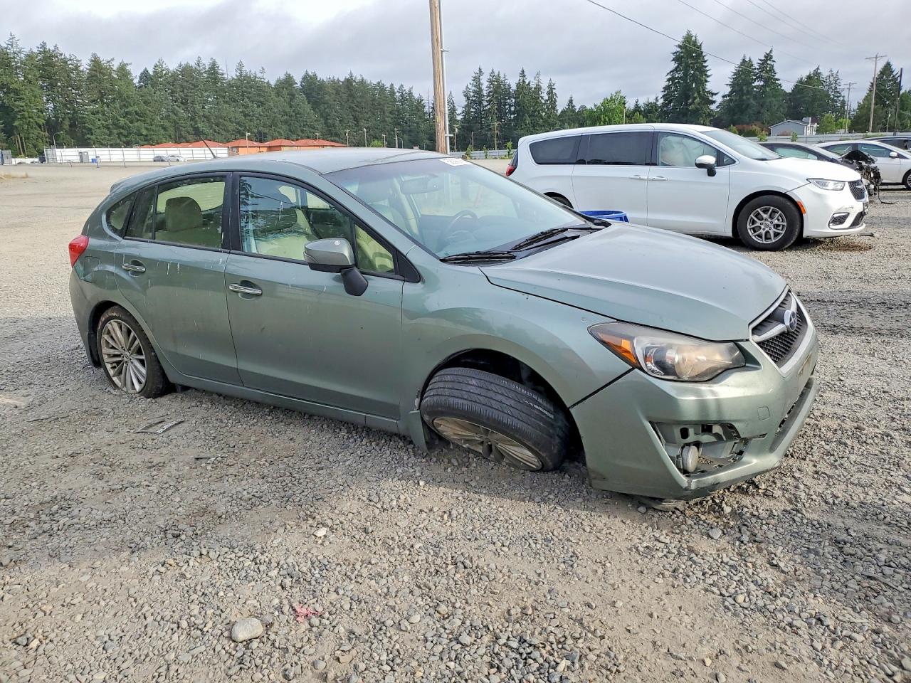 2015 Subaru Impreza Limited Green vin: JF1GPAM68FH305020