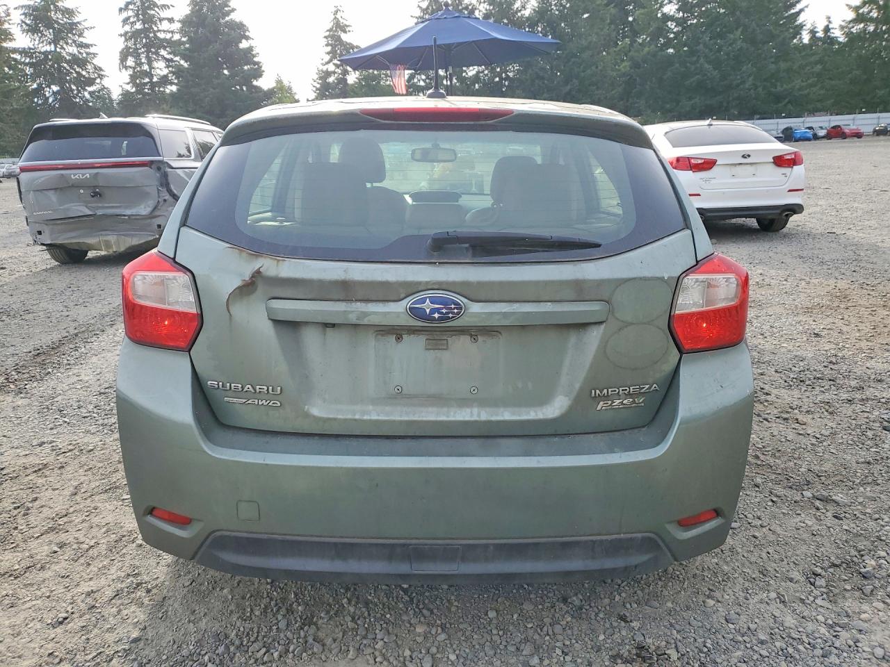 2015 Subaru Impreza Limited Green vin: JF1GPAM68FH305020