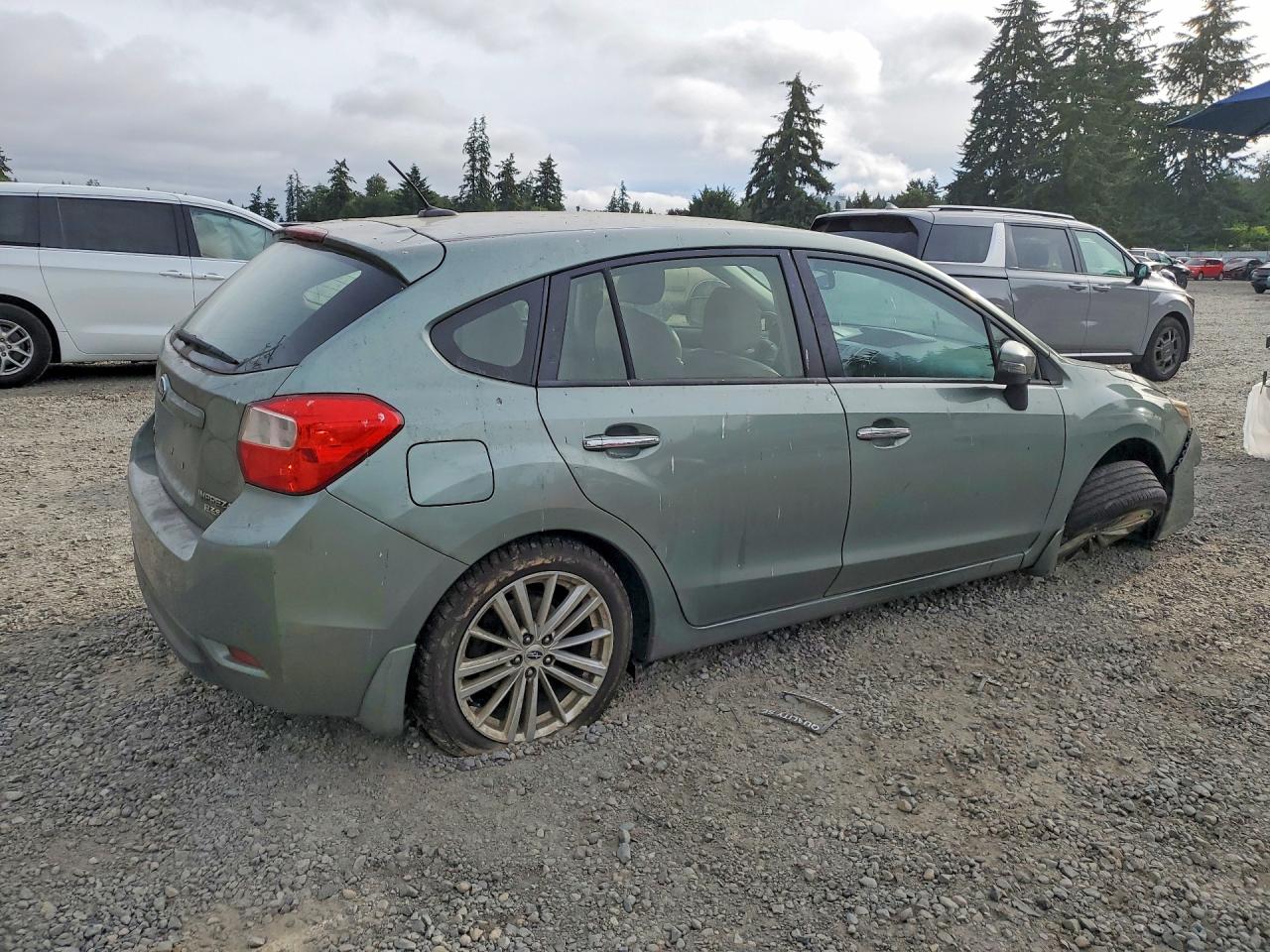 2015 Subaru Impreza Limited Green vin: JF1GPAM68FH305020