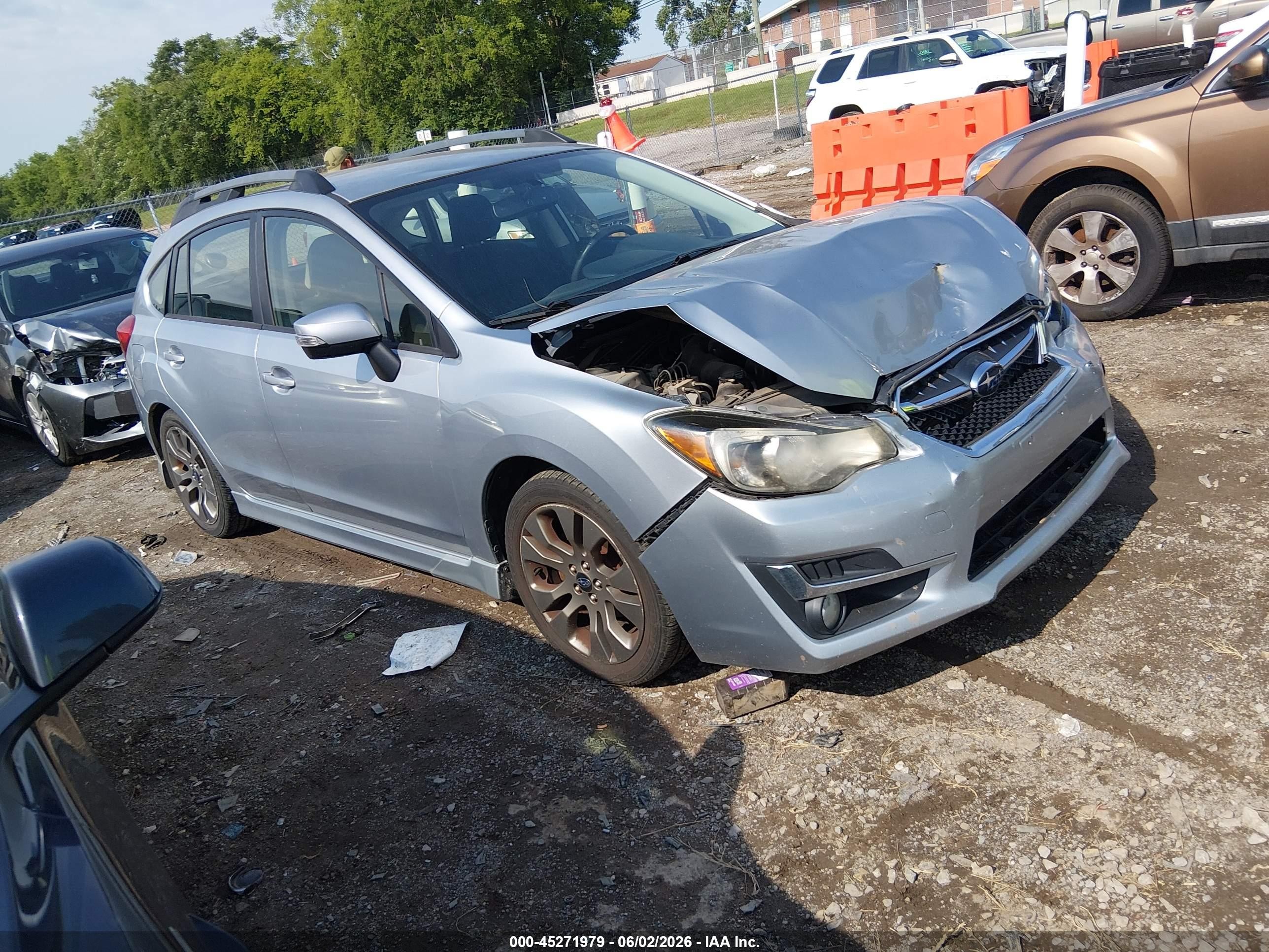 2016 Subaru Impreza 2.0i Sport Premium Light Blue vin: JF1GPAP65G8226191