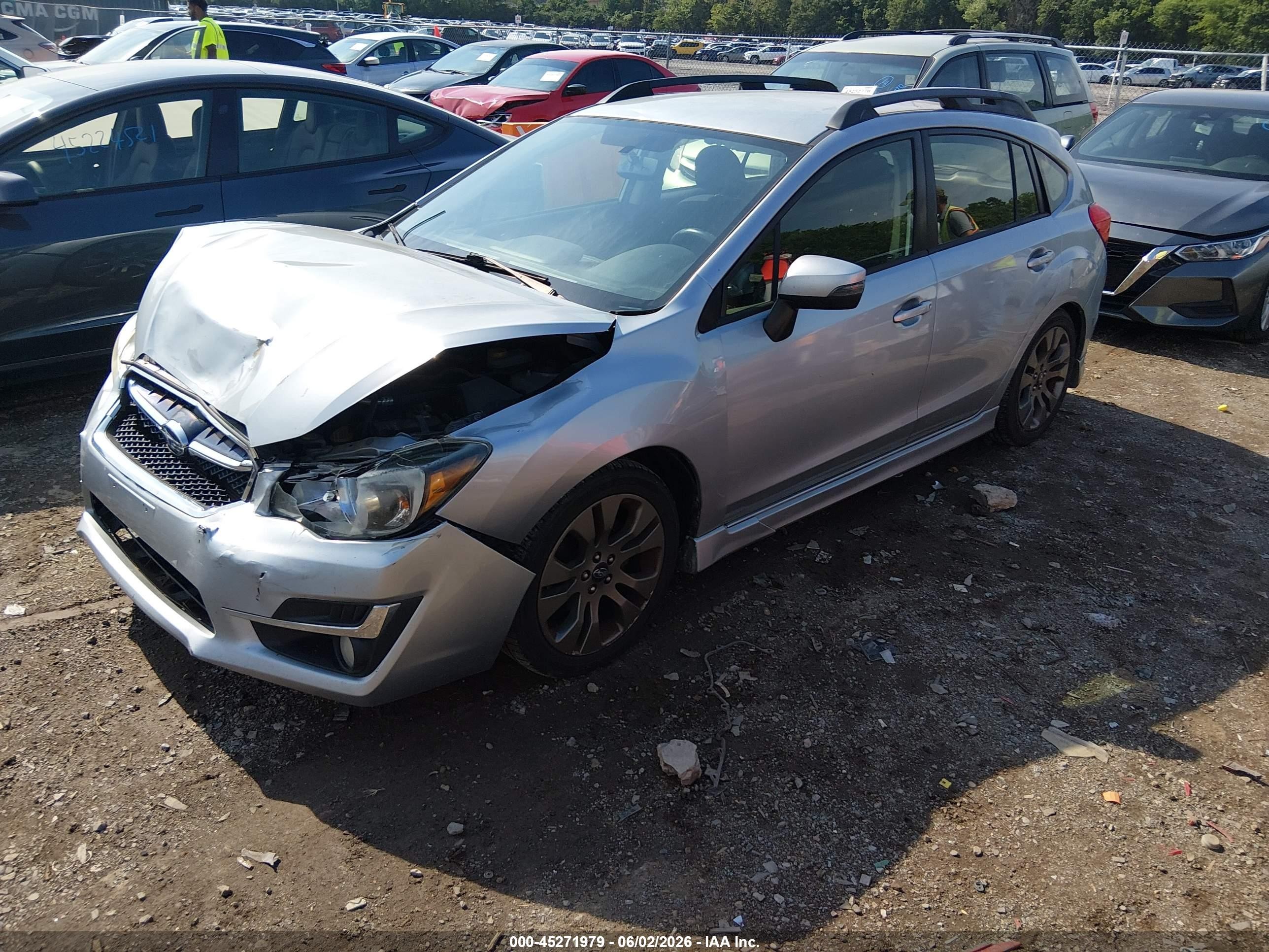 2016 Subaru Impreza 2.0i Sport Premium Light Blue vin: JF1GPAP65G8226191